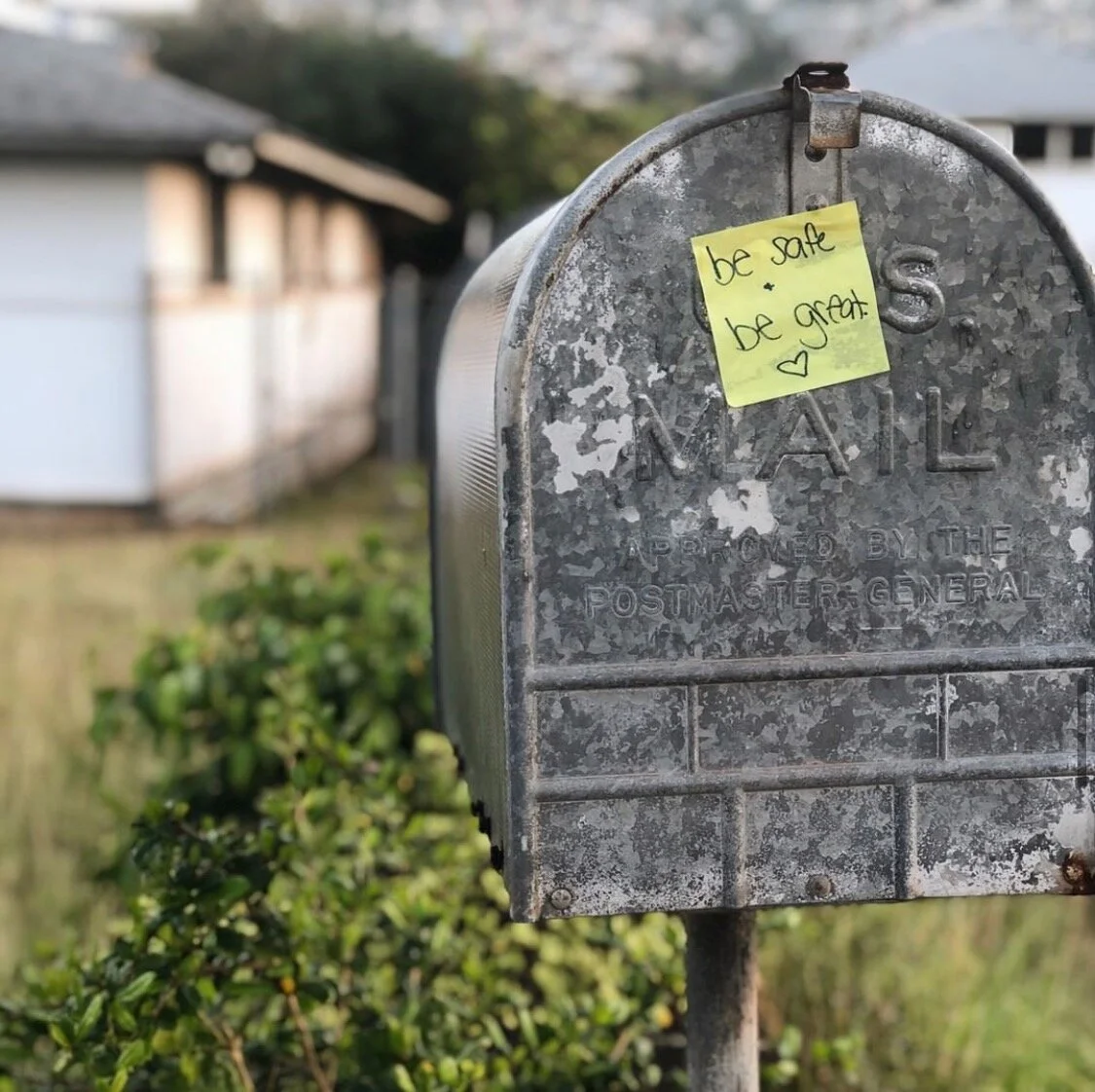 Image and Caption by Cassie Louiea gentle reminder from our neighbors 💌✨ #seekingsilverlinings