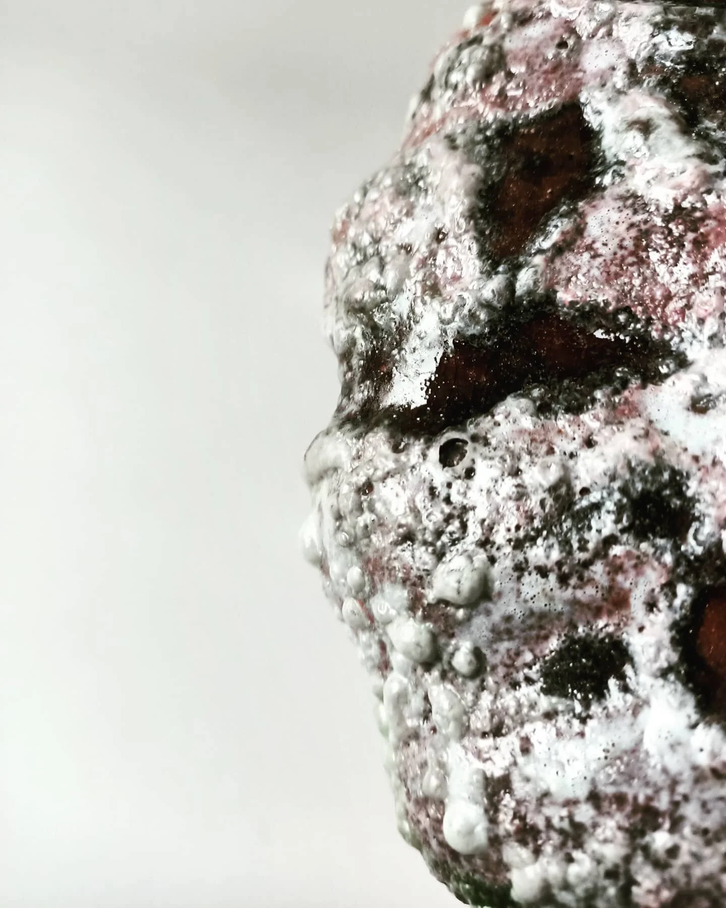 decaying pumpkins vessel

Hand built terracotta with lots of home made glazes, made in 2019 with multiple glaze firings - whenever it catches my eye and I decide it needs more.