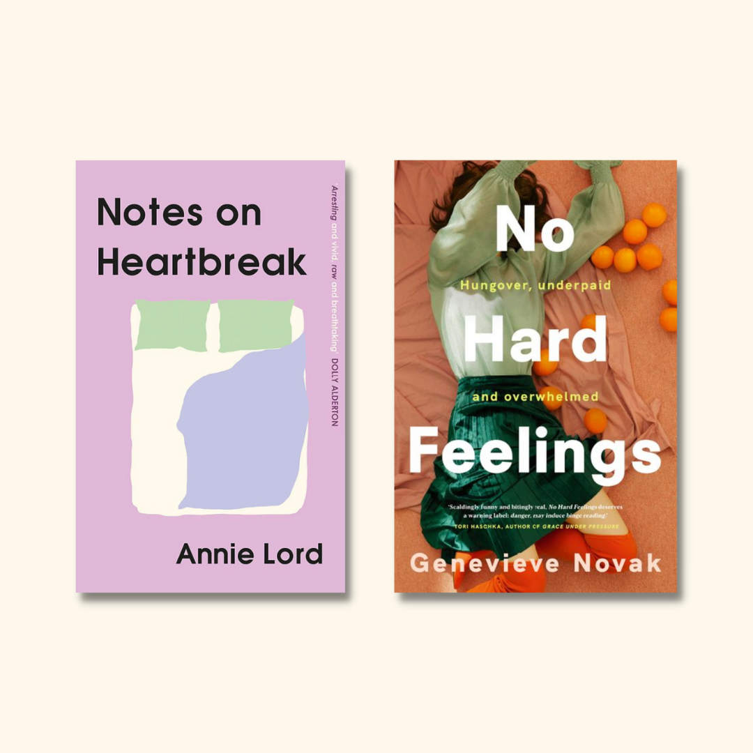 Notes on Heartbreak by Annie Lord and No Hard Feelings by Genevieve Novak