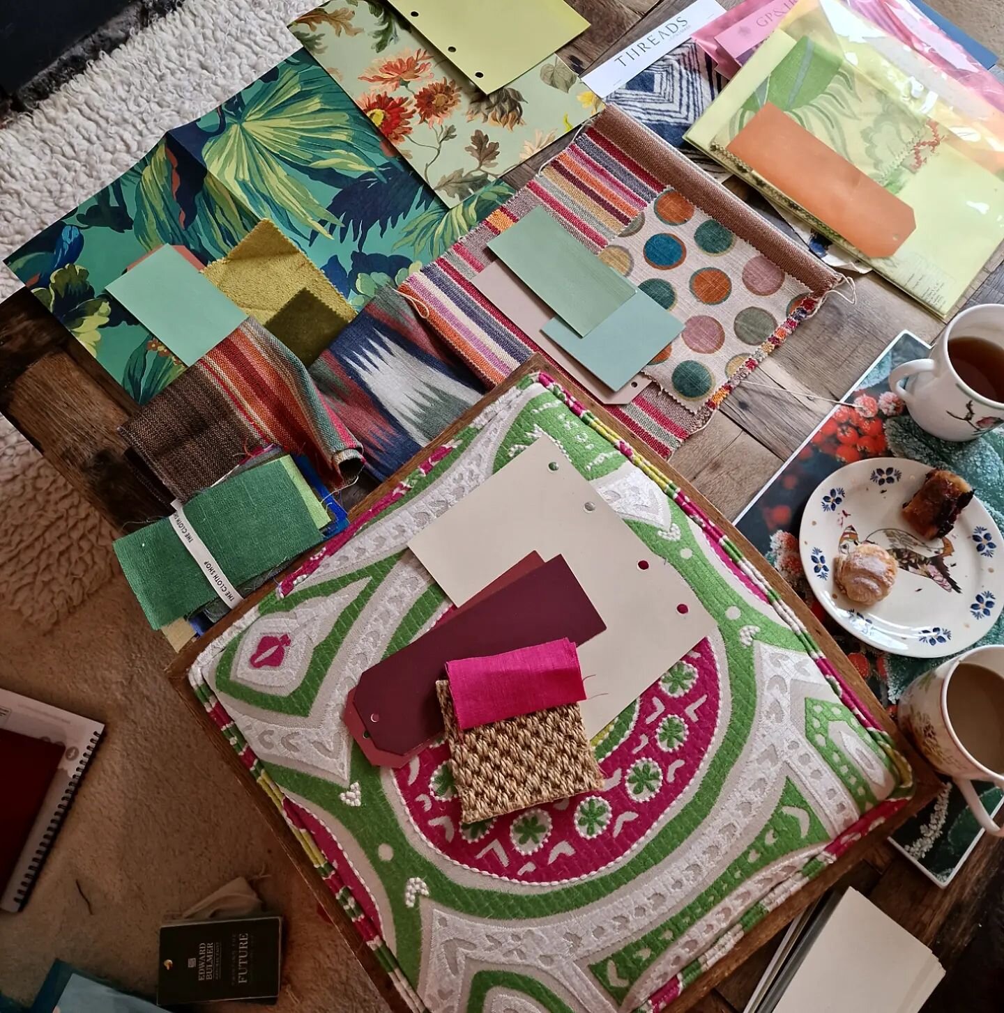 A vibrant scheme in the making. Accompanied with tea and cake