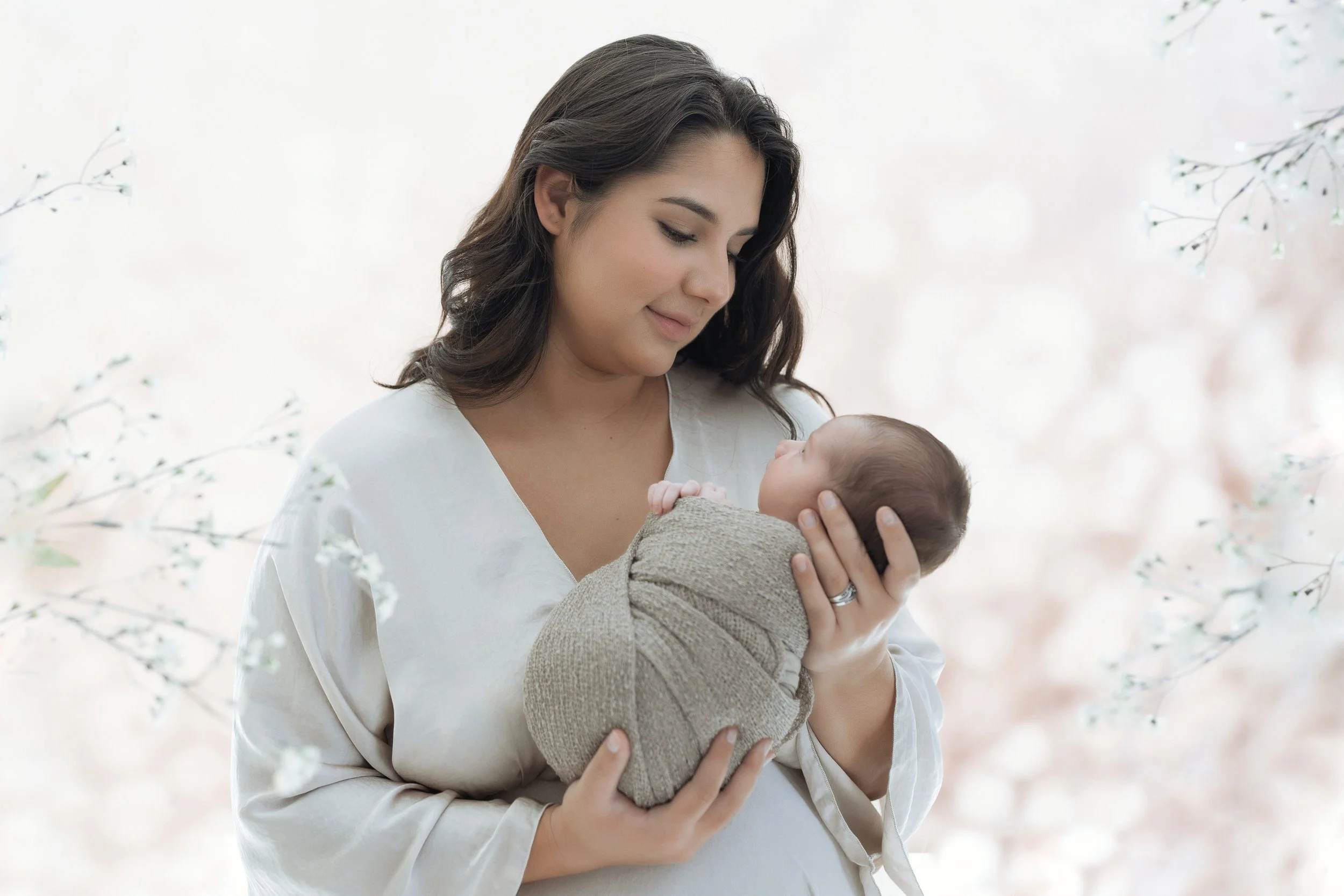 Mommy and Me Newborn Photographer North Myrtle Beach