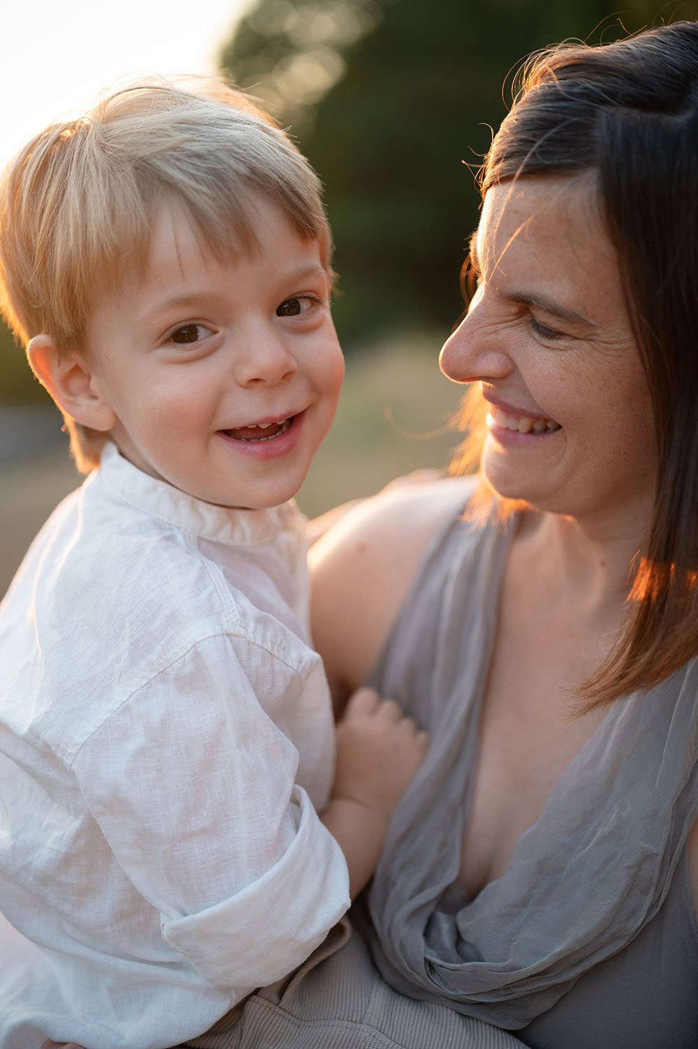 Fotografia famiglia dolci sorrisi