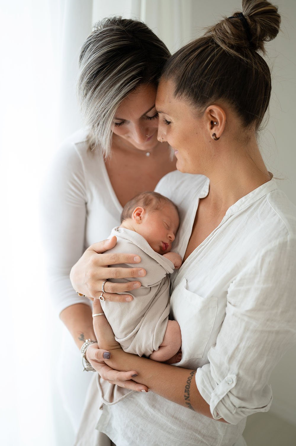 Fotografia neonato mamme lesbiche