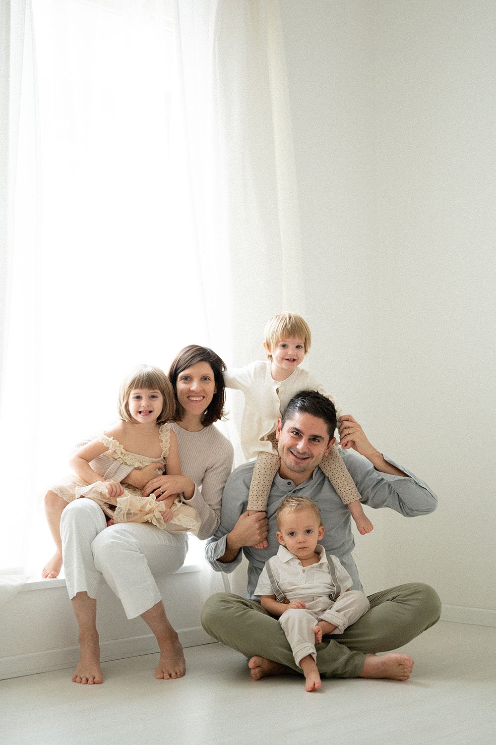 Fotografia famiglia ritratto in studio