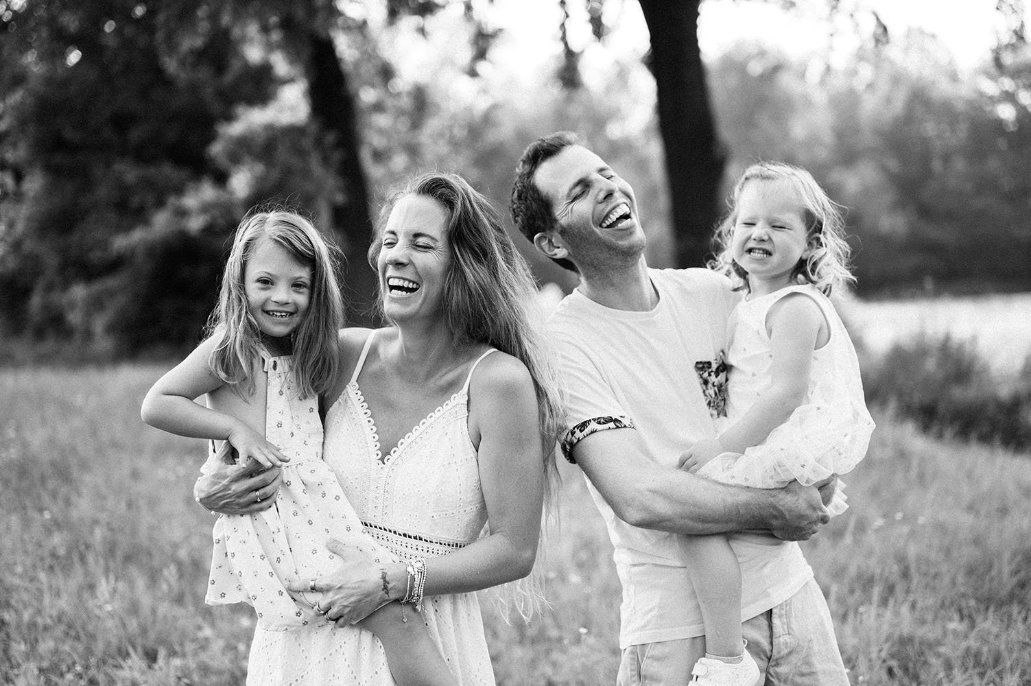 Fotografia famiglia momento spensieratezza