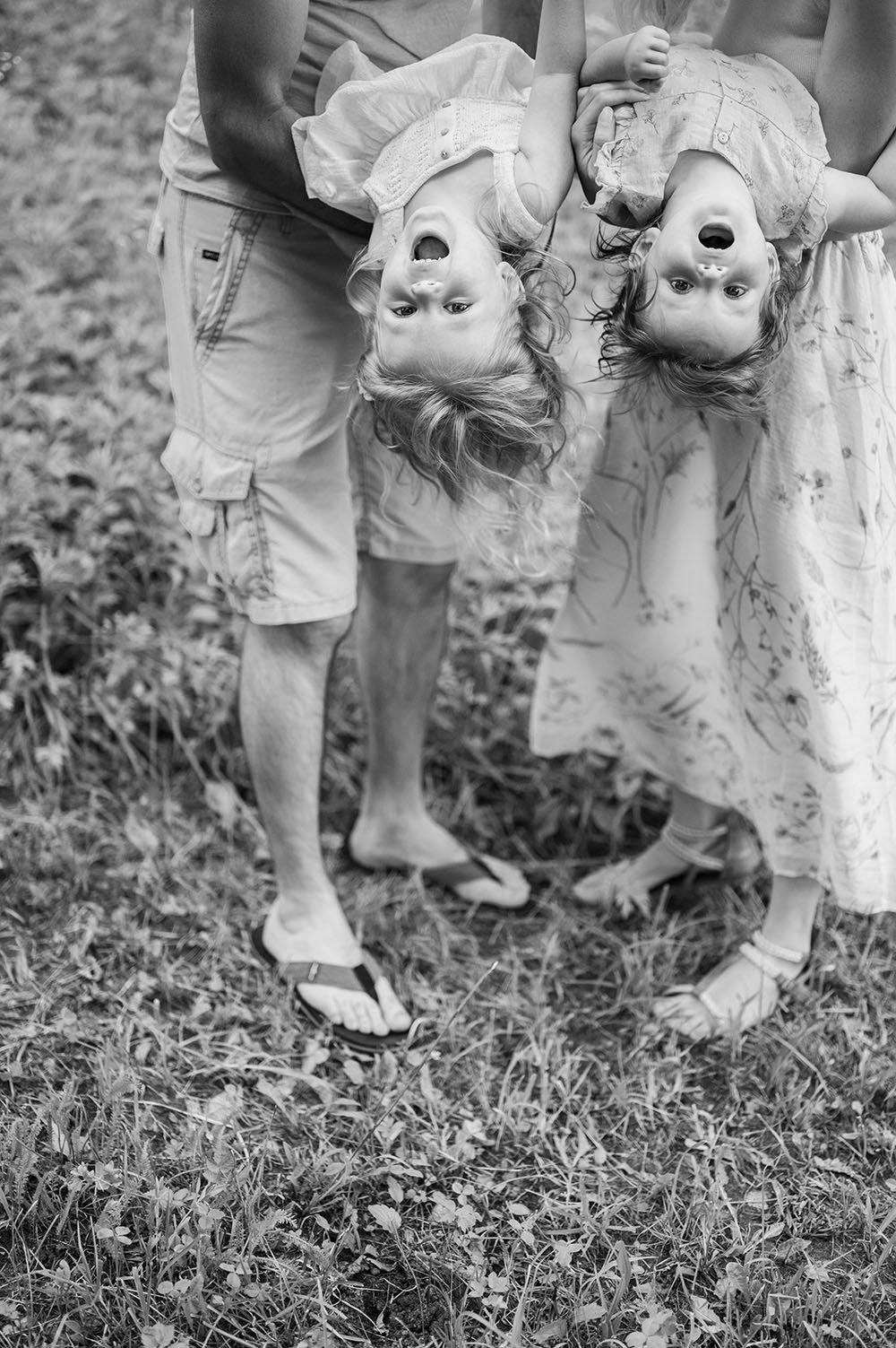Fotografia famiglia giochi e sorrisi