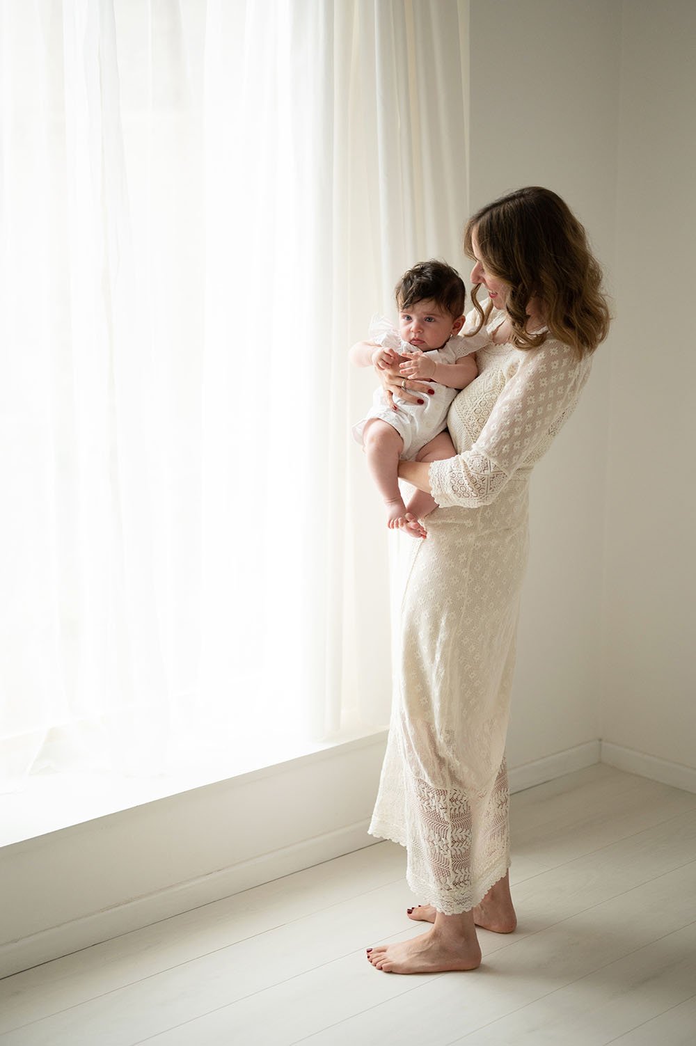 Fotografia famiglia studio luce naturale