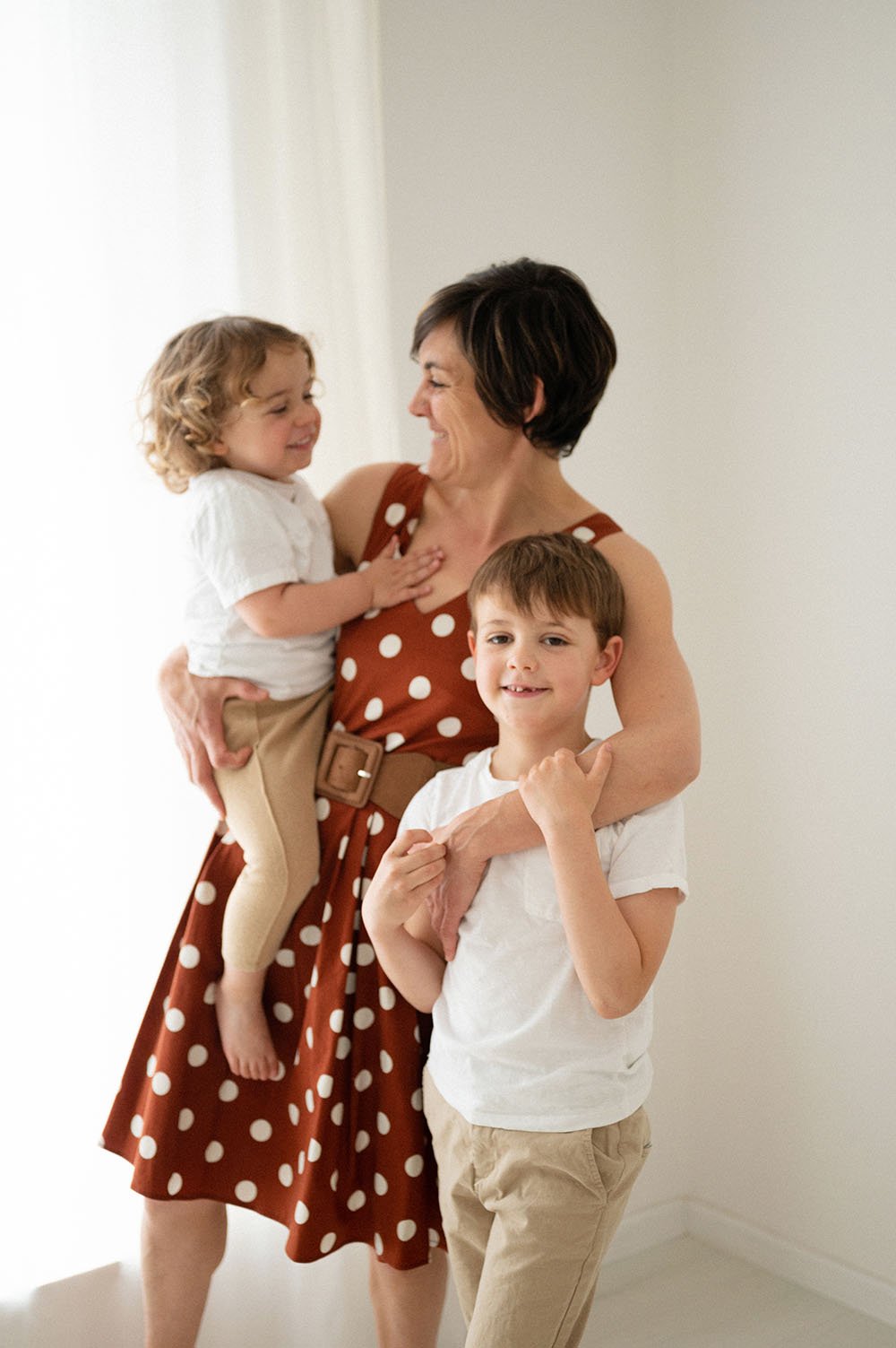 Fotografia famiglia mamma con figli