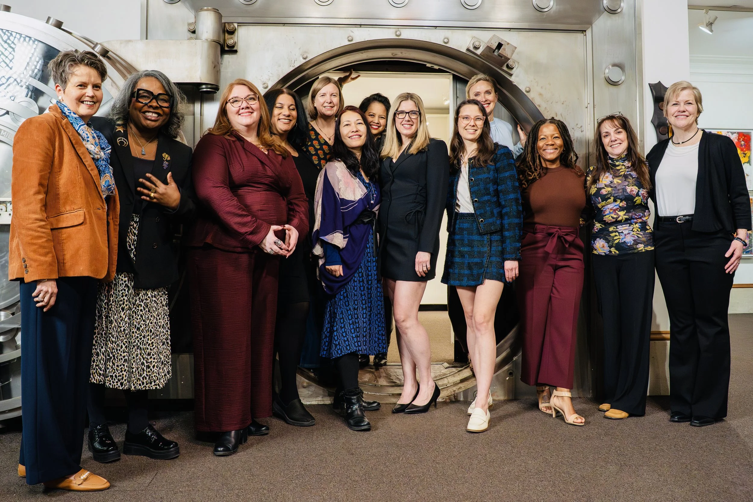 Tre Cabrera and other Founding Members of the She's Got the Mic Speakers Collective. 