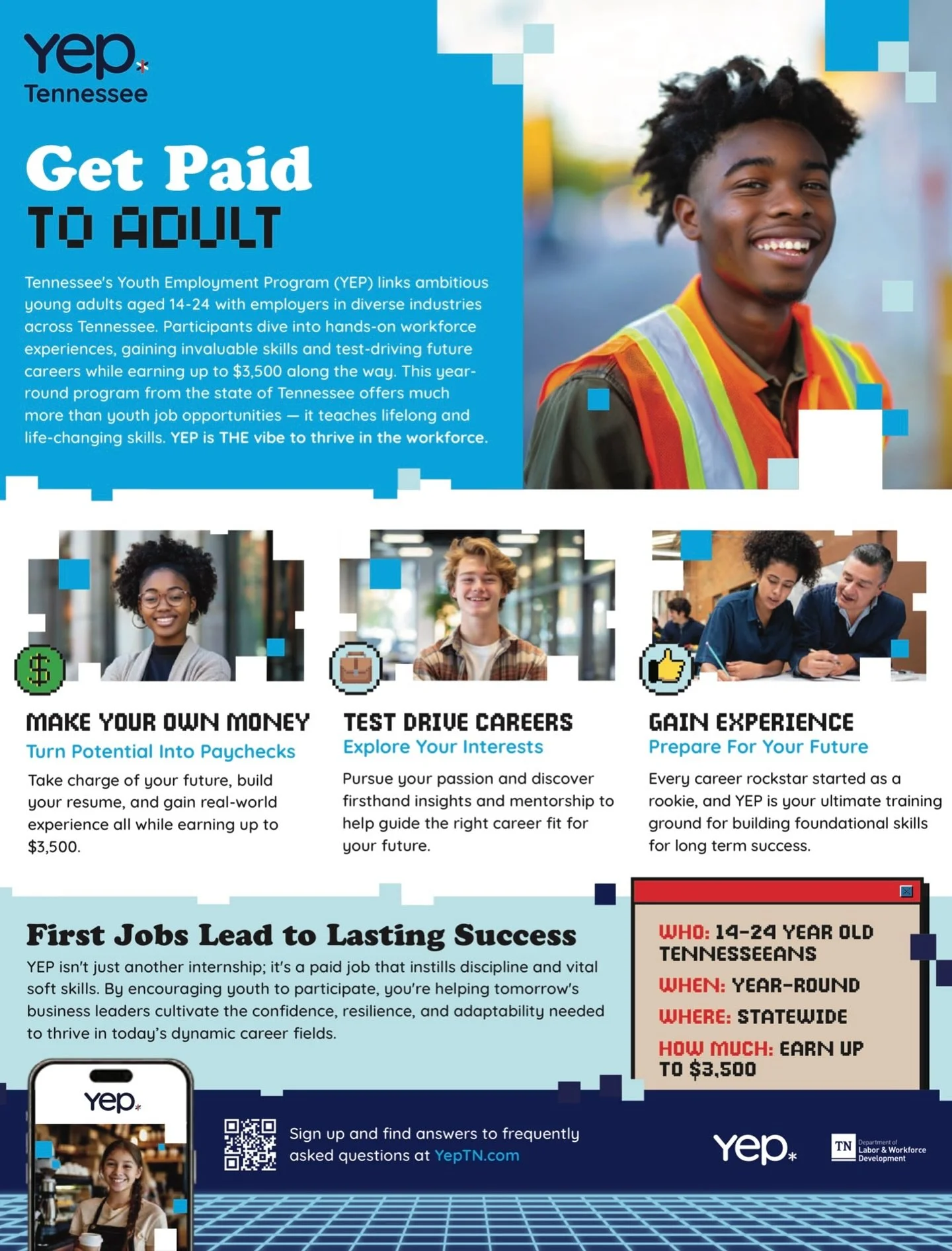 YEP is back for 2025-2026! If you are interested in participating as a TYEP participant OR as an employer, reach out to our team! 

Businessservices@ucworkforce.org