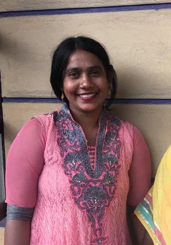 Ruth works at WFTO certified unit Jacobs Well in Bangalore. "After coming here apart from family I learnt many things like doing work, earning, learning to stich into many style’s and getting into new knowledge. I learnt neatness in stitching from Lu