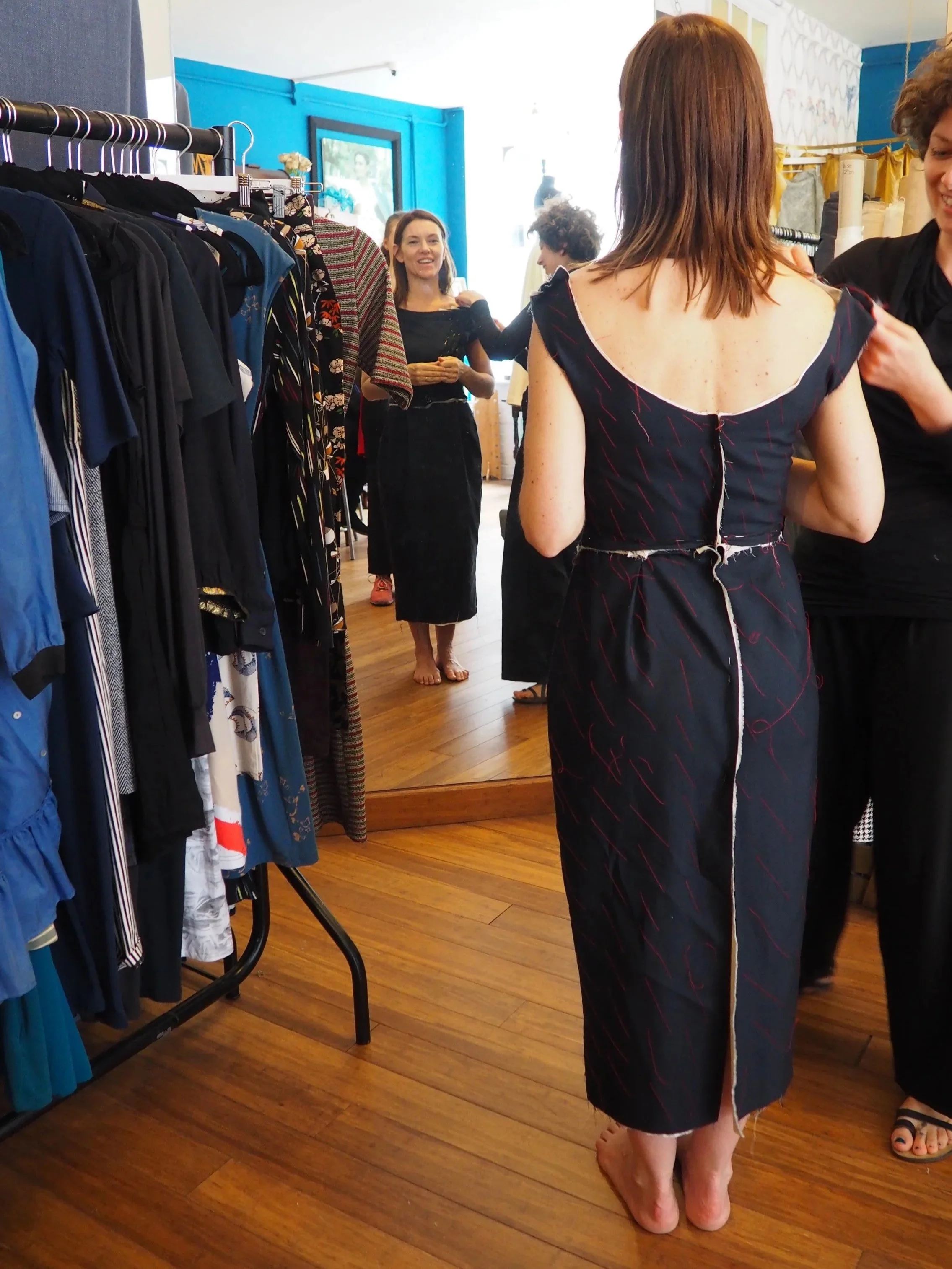 Garments are created in a way that means they can be adjusted if a customers figure changes (or it gets passed it on to someone else) and use high quality materials which will last. 