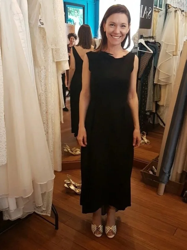 At a first fitting  a range of sample gowns can be tried. Often our discerning customers know when it's “the one”. Details from different gowns can be put together to create a bespoke piece of sartorial perfection.