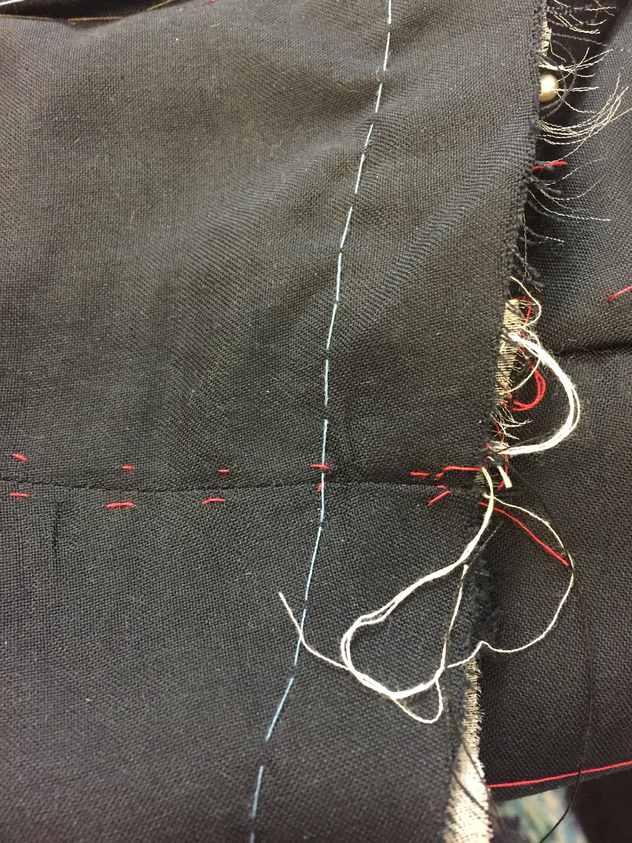 Couture garments consist of many layers of fabric and hours of hand stitching.