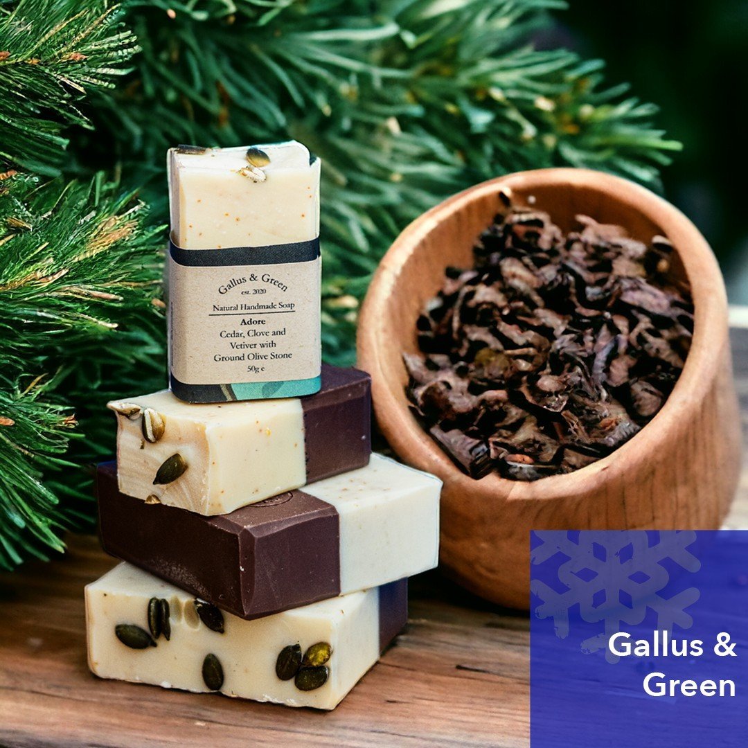 // Soap //

Meet Sian Archer, trading as Gallus and Green

Exhibiting on Sunday 17th November
Follow Sian here @gallus_and_green

Here&rsquo;s a little more about Sian and her business!

Hi, I'm Sian, chief maker at Gallus and Green, which launched i