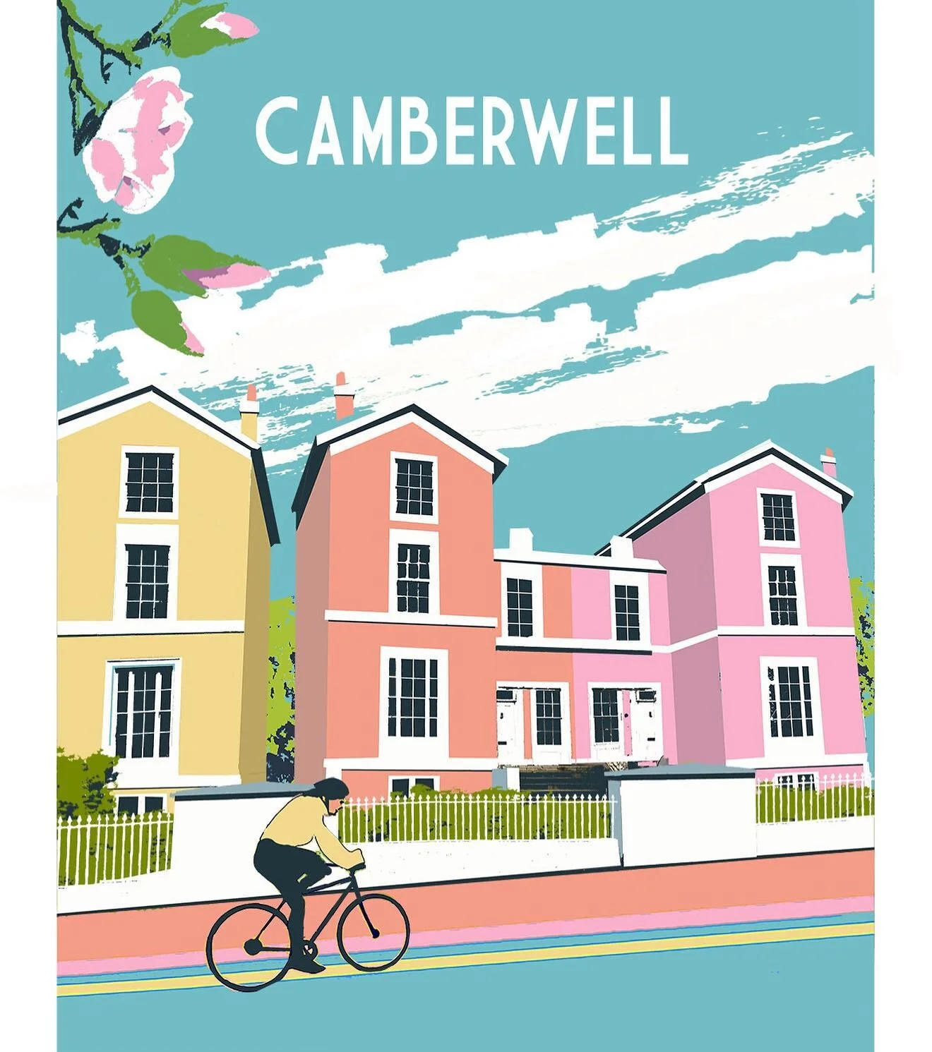 &quot;Camberwell Grove is my favourite street - I often cycle down it on my way into town. It really suits spring colours too.&quot;
- @redfacesprints

Proudly based in South East London, Red Faces Prints creates original, limited edition art of favo