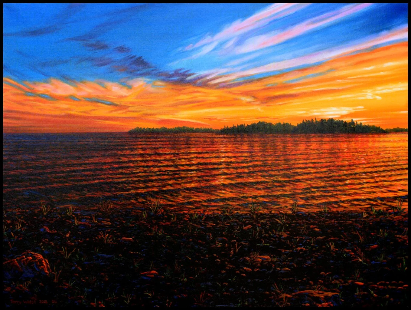 Toward the Light oil on canvas 27 x 36 2018