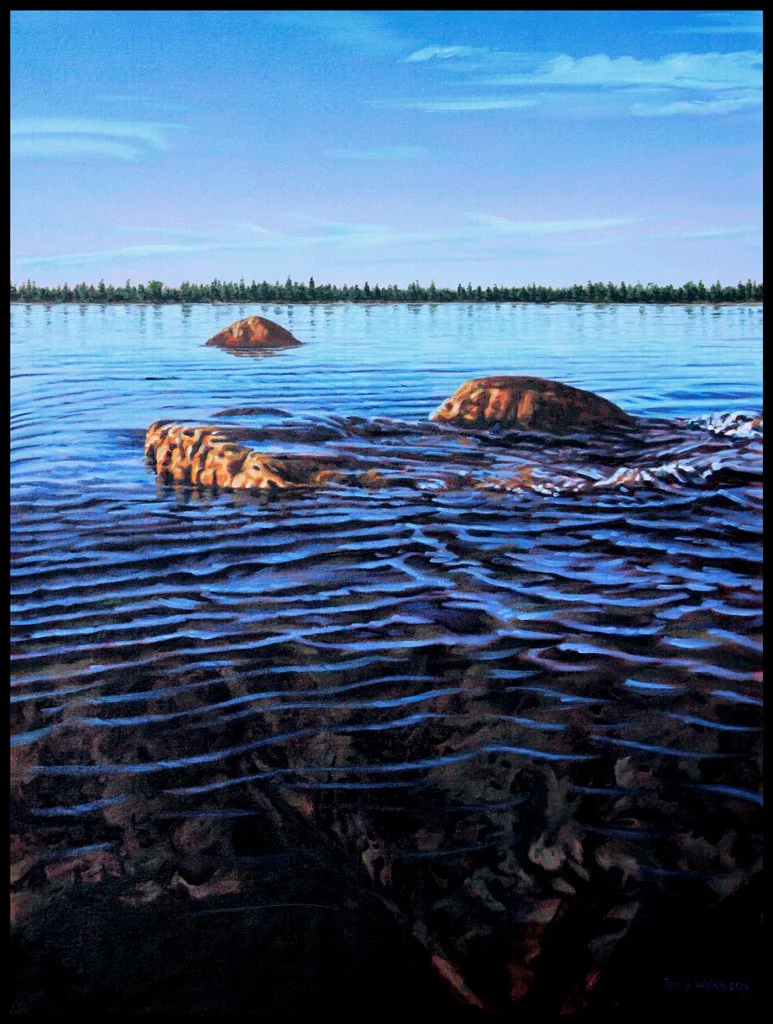 "Don't Look Down", 36 x 27 
oil on canvas   2015