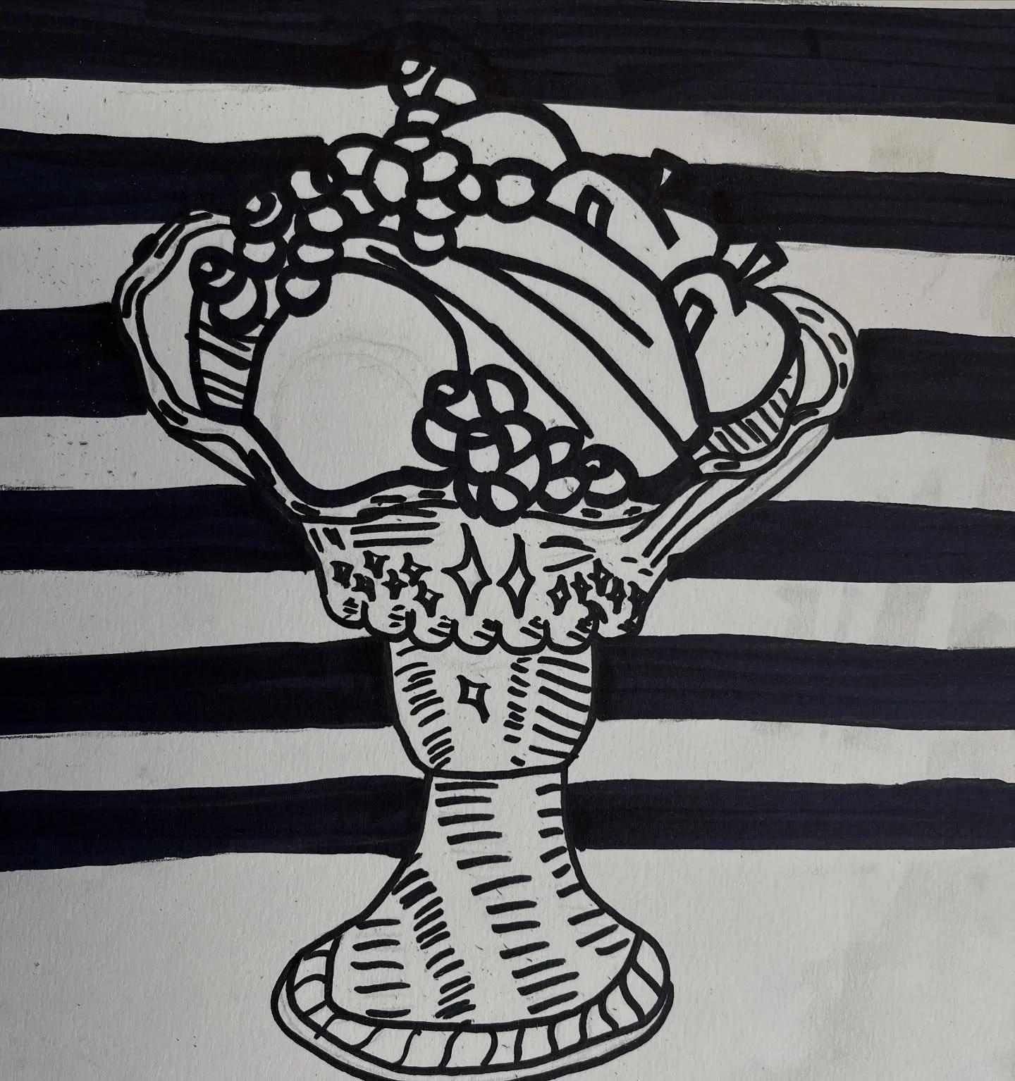 No colour added yet but these Roy Lichtenstein inspired artworks are coming along brilliantly. Honestly looking closely at this particular piece by Lichtenstein you realise what a genius he was. The composition and execution look quite simple but the