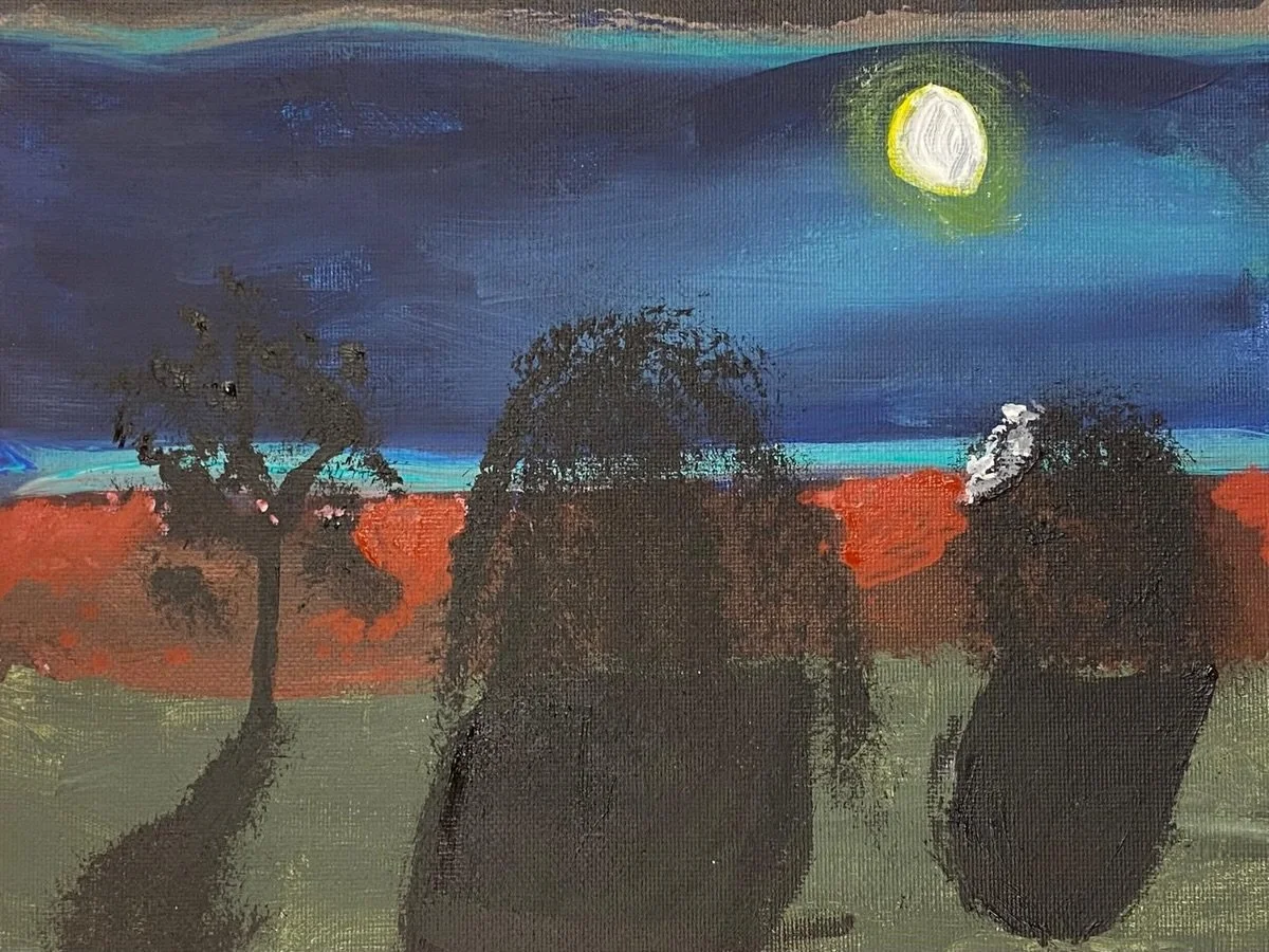 Absolutely stunning paintings created by our young artists inspired by the wonderful moon IPad drawings and paintings created by David Hockney @davidhockneyofficial @davidhockneyandmore  I&rsquo;m honestly blown away by these! Congratulations everyon