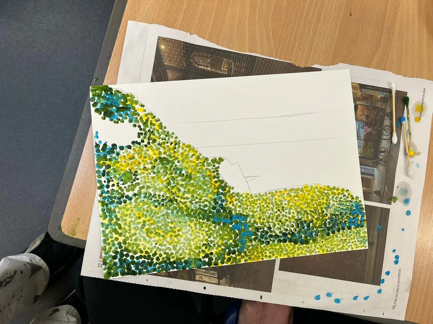 Absolutely stunning 🤩 responses to Georges Seurat&rsquo;s pointillism masterpieces! They are WIP but you can see how amazing they are going to be already! I&rsquo;ll keep you updated on progress, I promise. Xxx