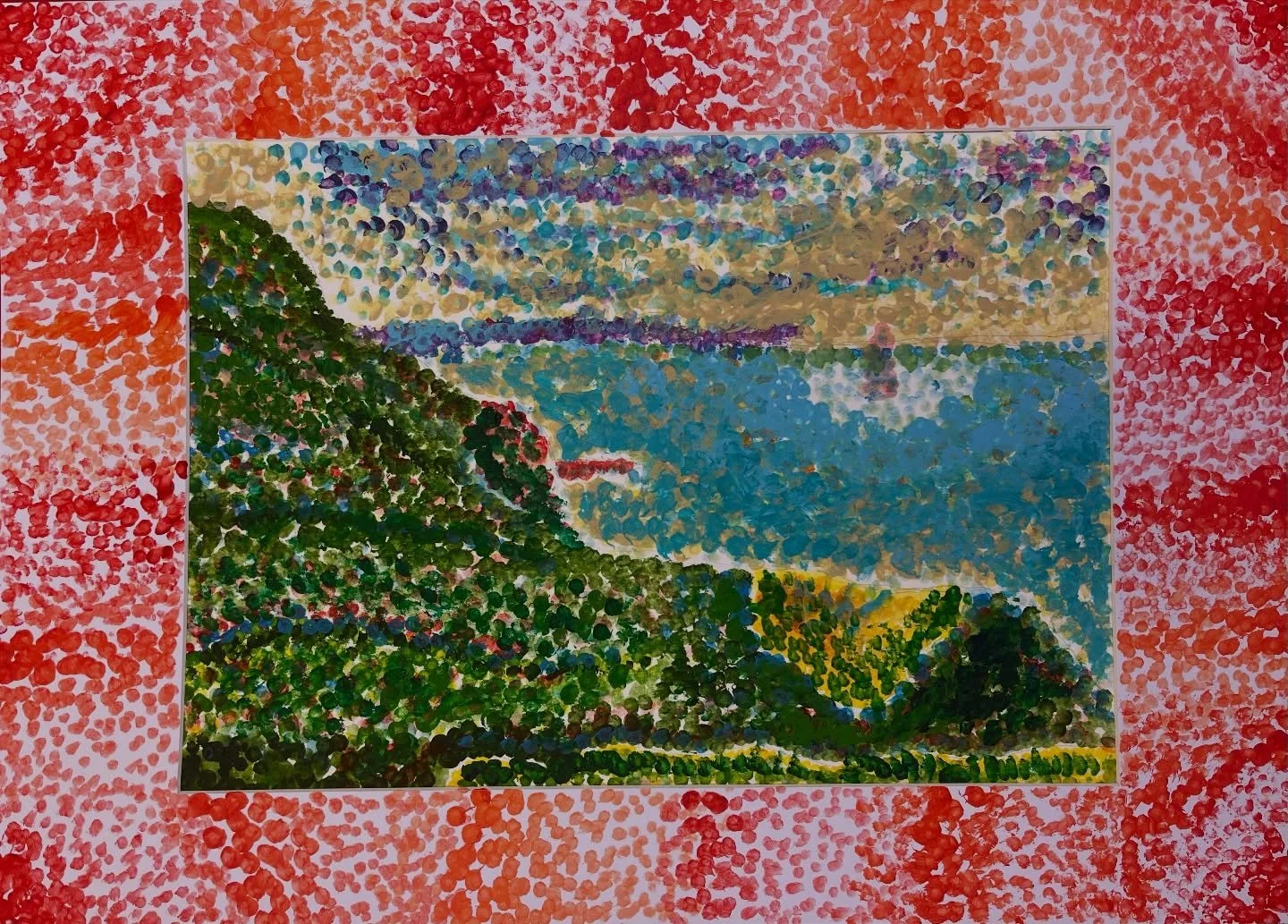 More incredible pointillism masterpieces by our young artists.