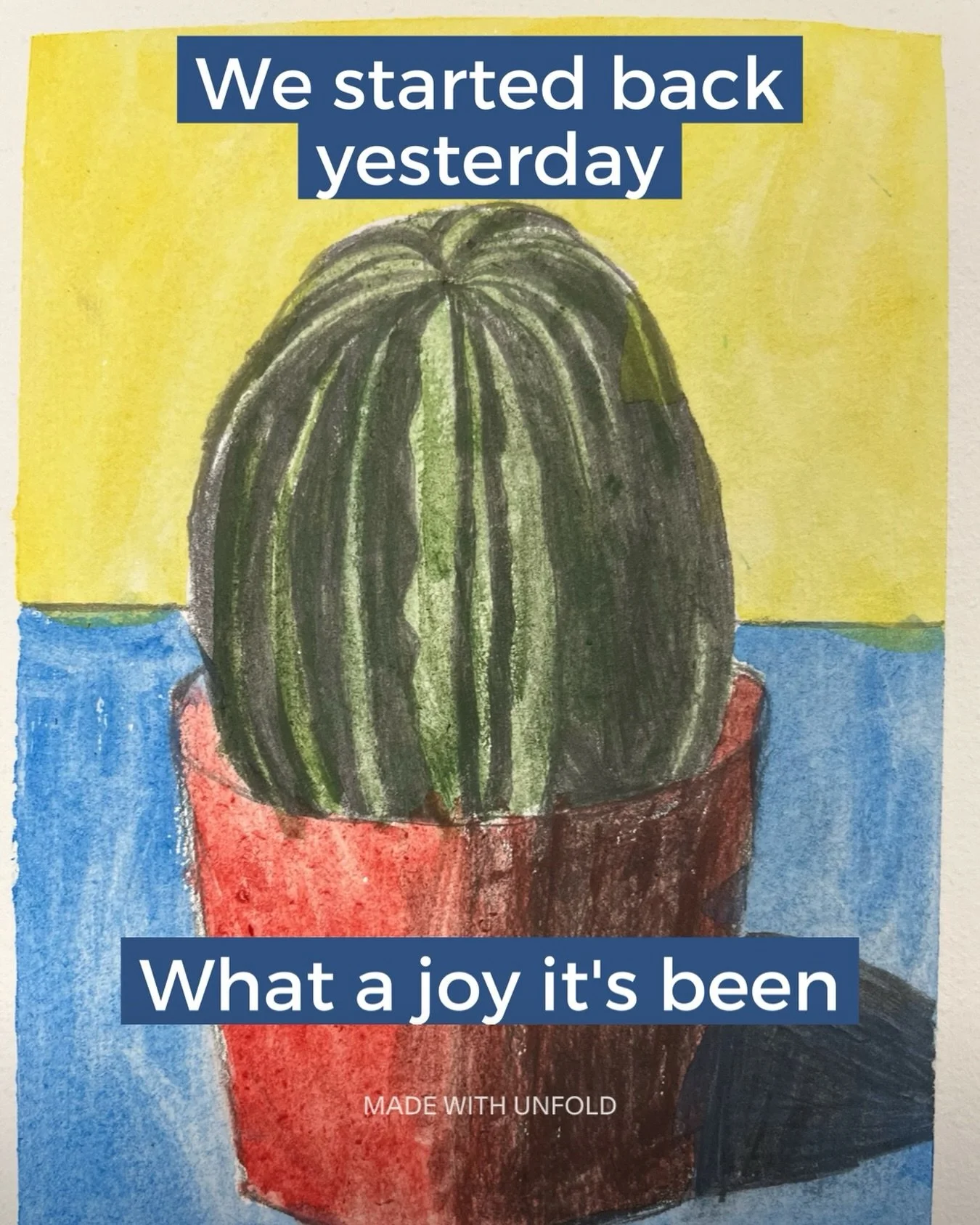 We started back after our Summer break yesterday. How wonderful it was to see all our wonderful artists. Can&rsquo;t wait to see the rest of our &amp;ART family as the week progresses. 
I&rsquo;m afraid if you&rsquo;d like to join us this half term w