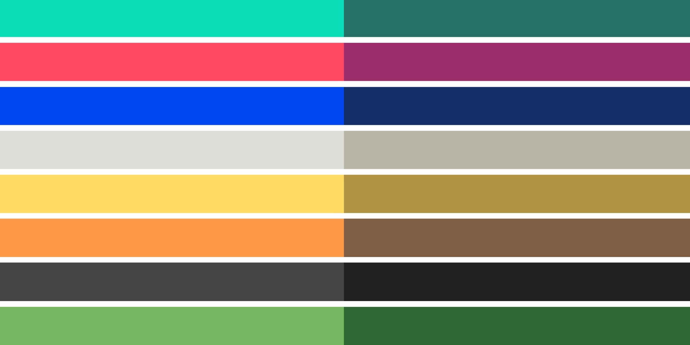 Masterbrand colour palette