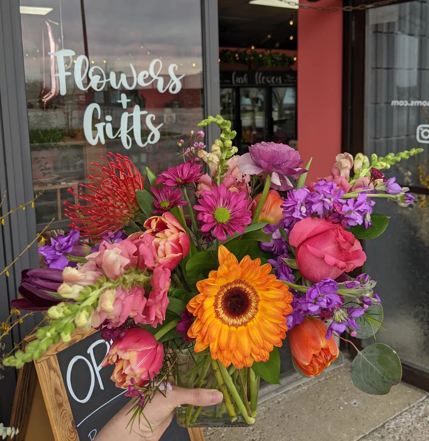 Happy April! New month, new flowers, new gift items, some adjusted store hours(see below), and a busy Spring season of holidays/recitals/showers/weddings/graduations begins. Mothers Day is just a few weeks away and we're ready for you.

Watch for adj