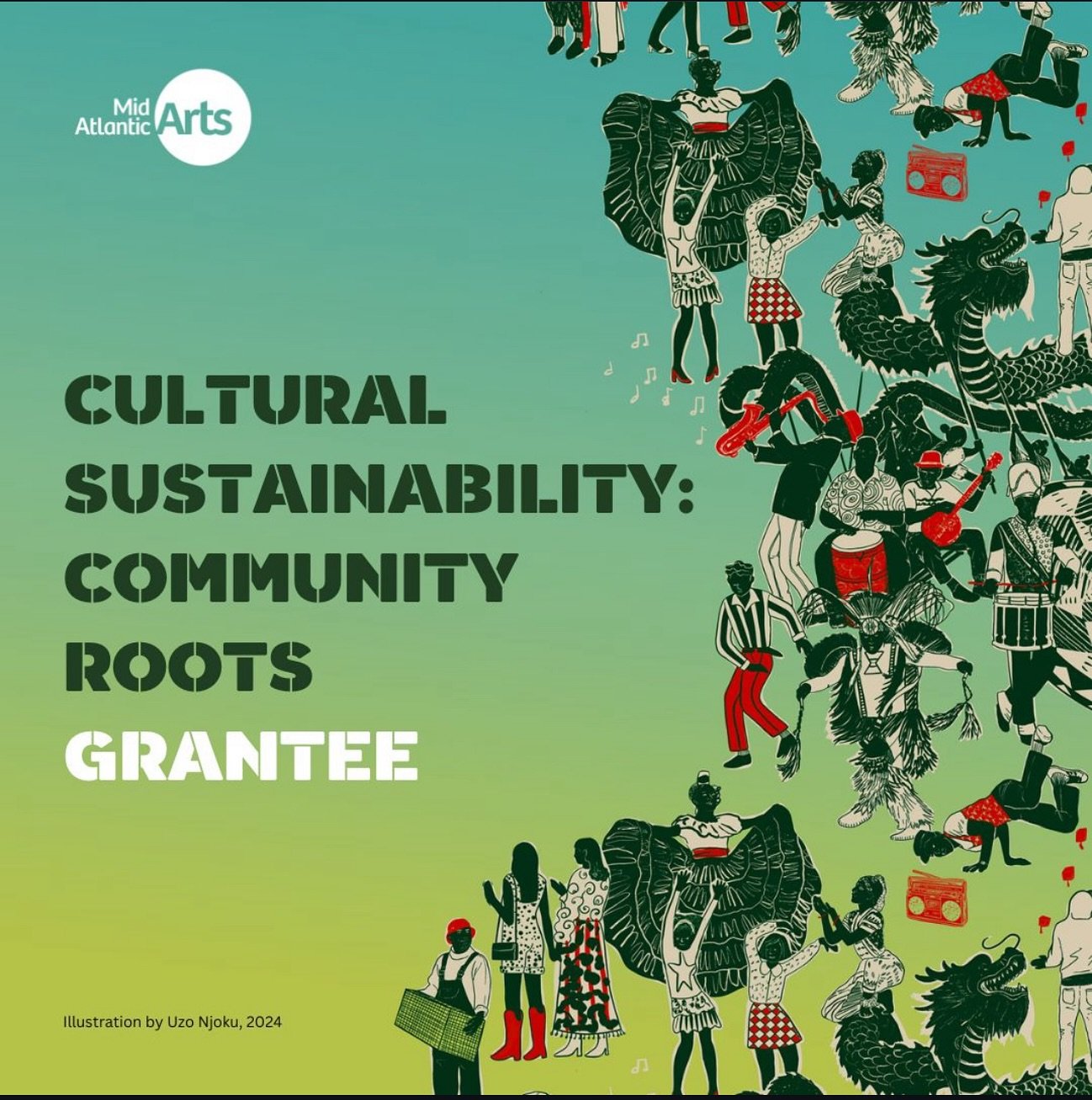 We are happy to announce that @soledefinedlive has been awarded the @midatlanticarts Cultural Sustainability: Community Roots, a pilot program offered by the six U.S. Regional Arts Organizations (USRAOs) in partnership with The Wallace Foundation. @w