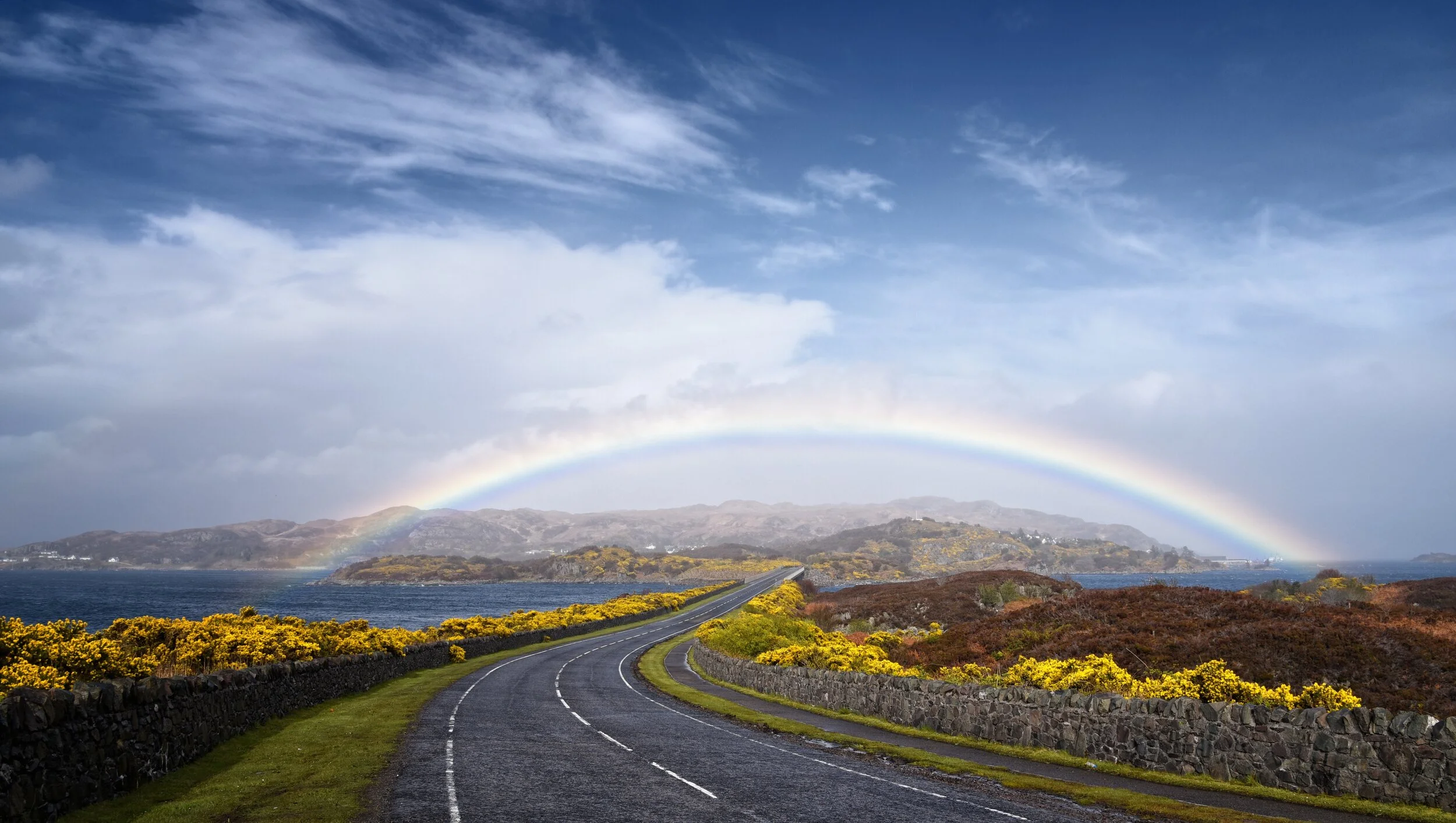 Rainbow over Skye Bridge, Loch Alsh & Isle of Skye