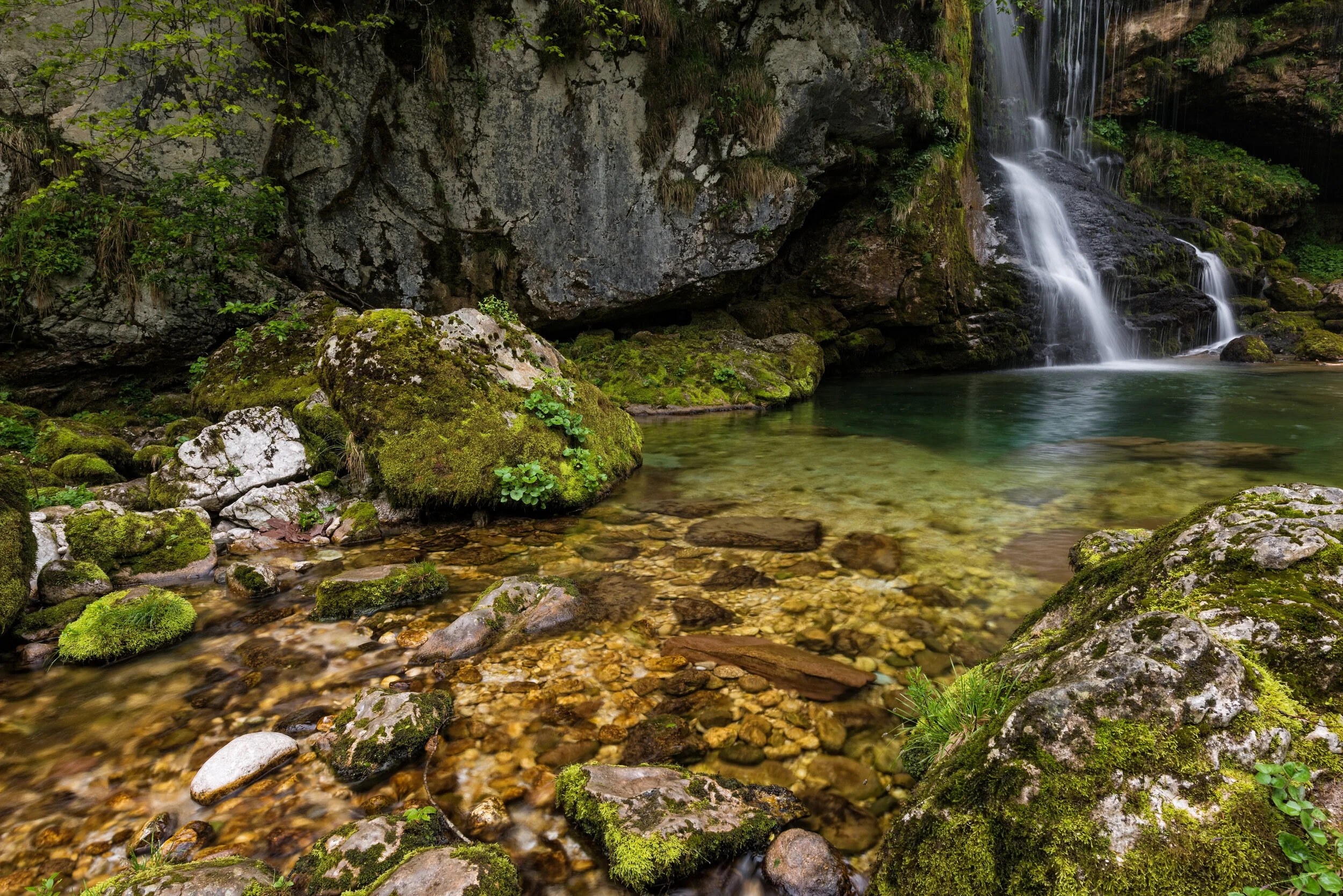 Slap Virje, Bovec, Slowenien