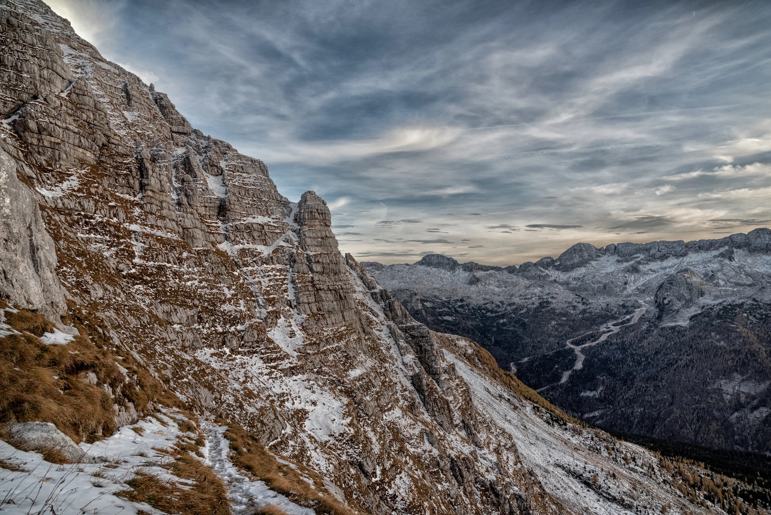 Im Abstieg - von der Cima di Terrarossa zum Kanin, Italien