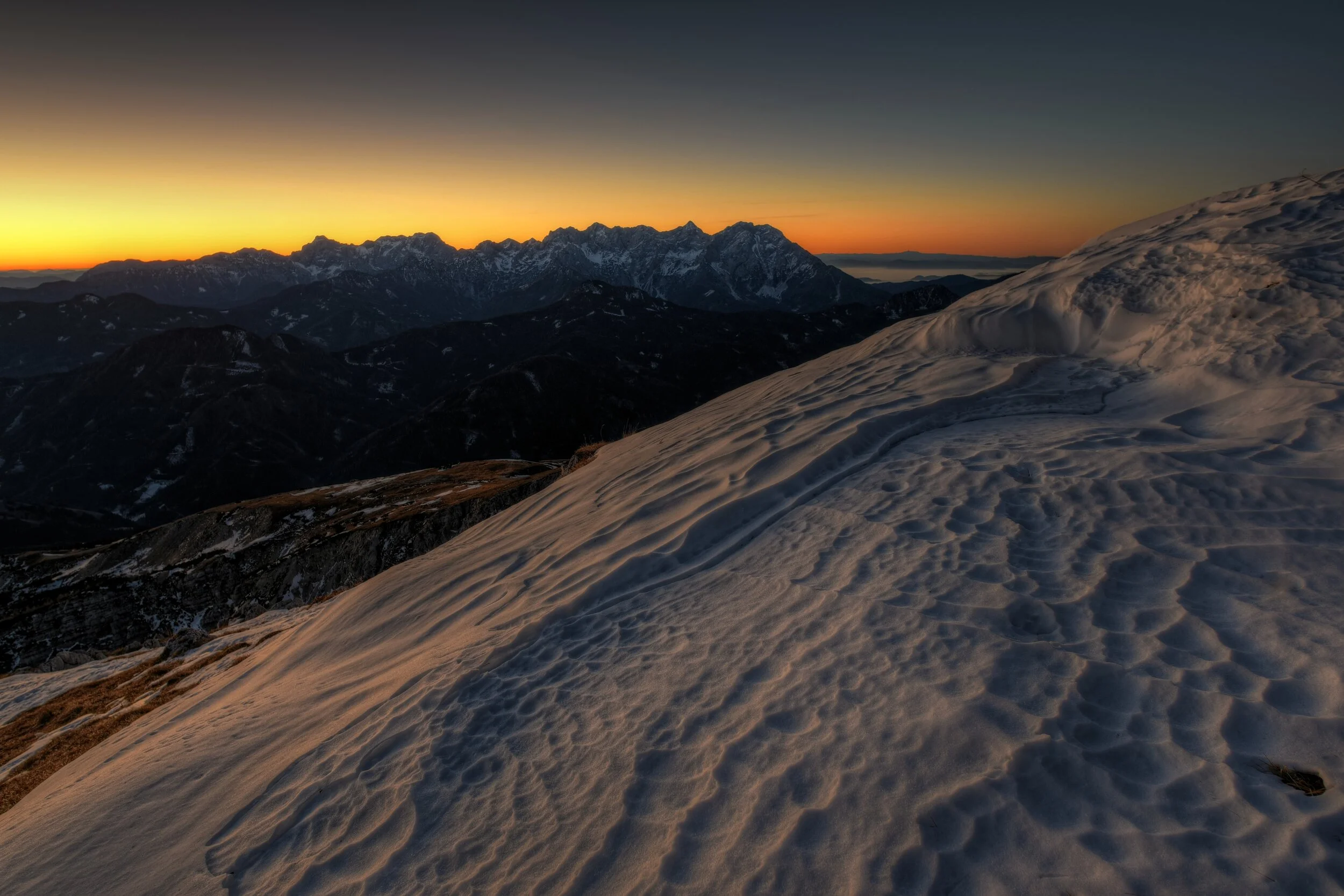 Er war damals der Erste Berg - Diesmal 26.Dezember, Warten auf den Sonnenaufgang Hochobir, 2139m