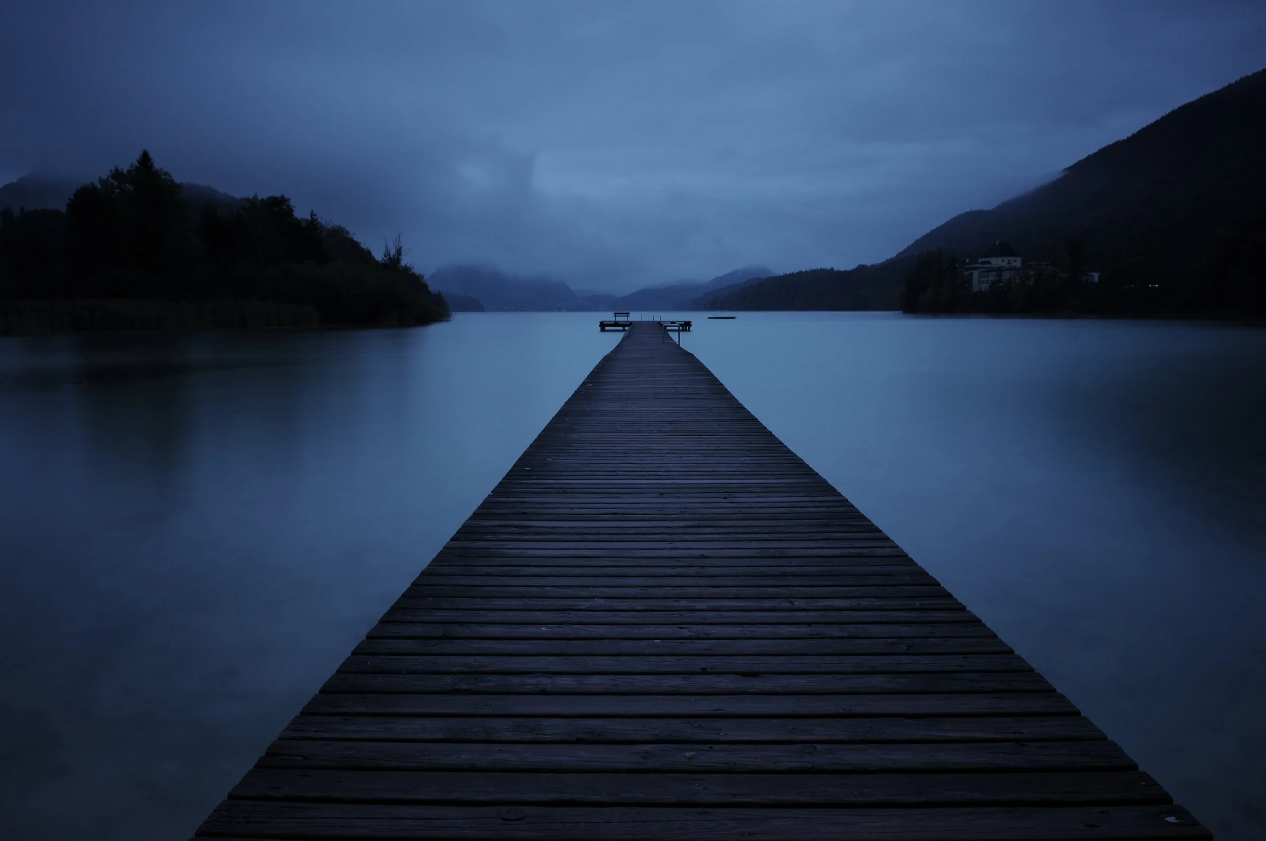 Morgengrauen in Blau - Fuschlsee, Salzburg