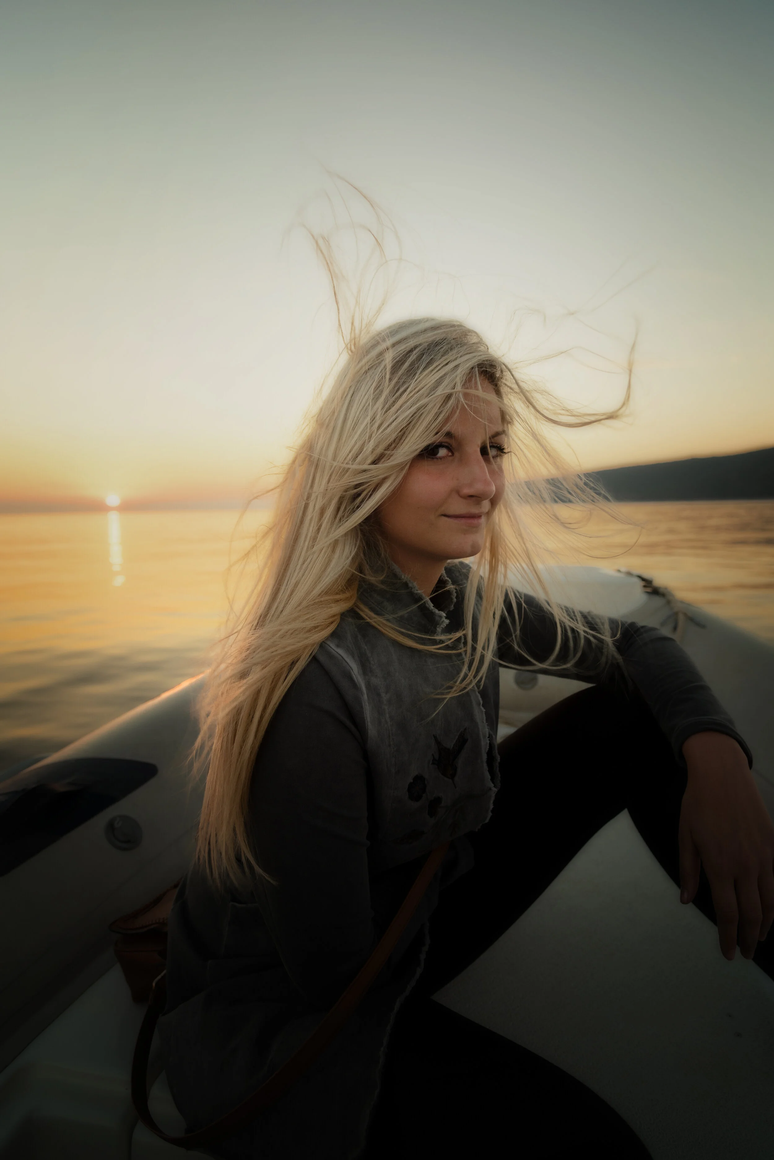 Unterwegs zum Abendessen - und die Frisur sitzt