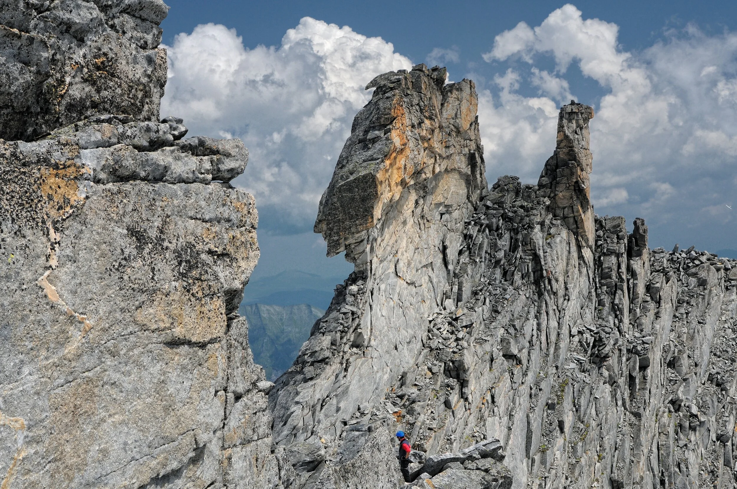 Steinerne Mandln - Abstieg von der Hochalmspitze(3360m)