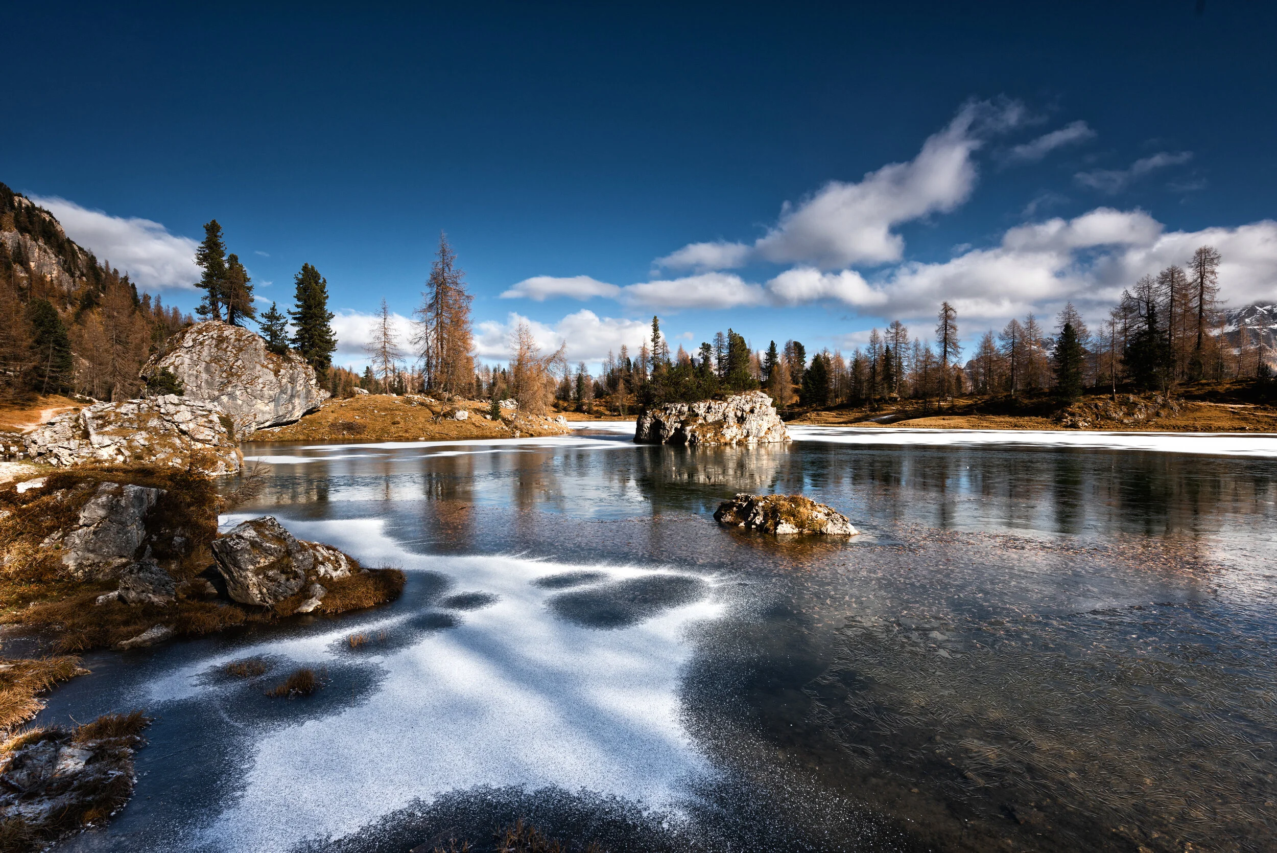 Spätherbst in den Dolomiten