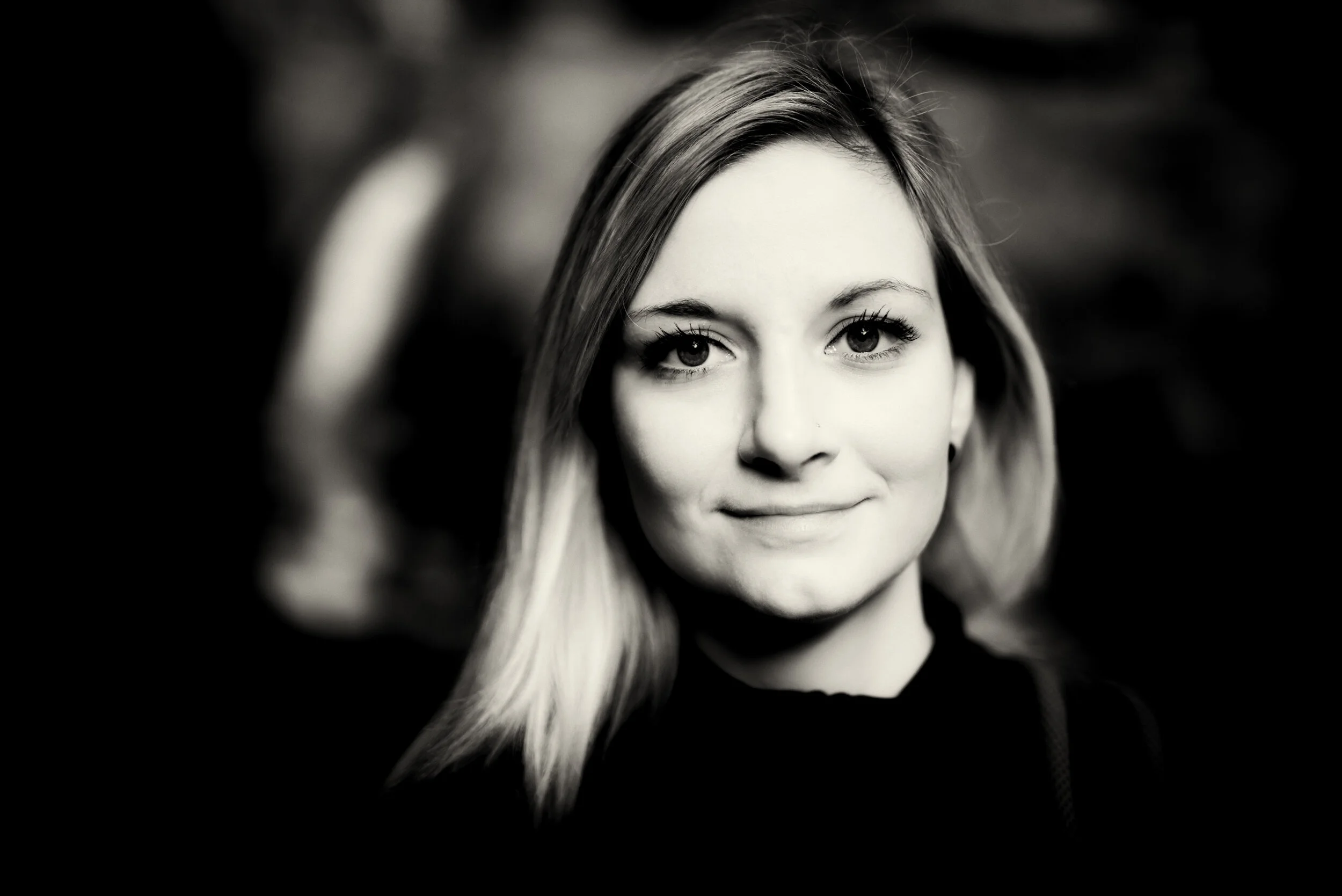 Portait am Wasserfall