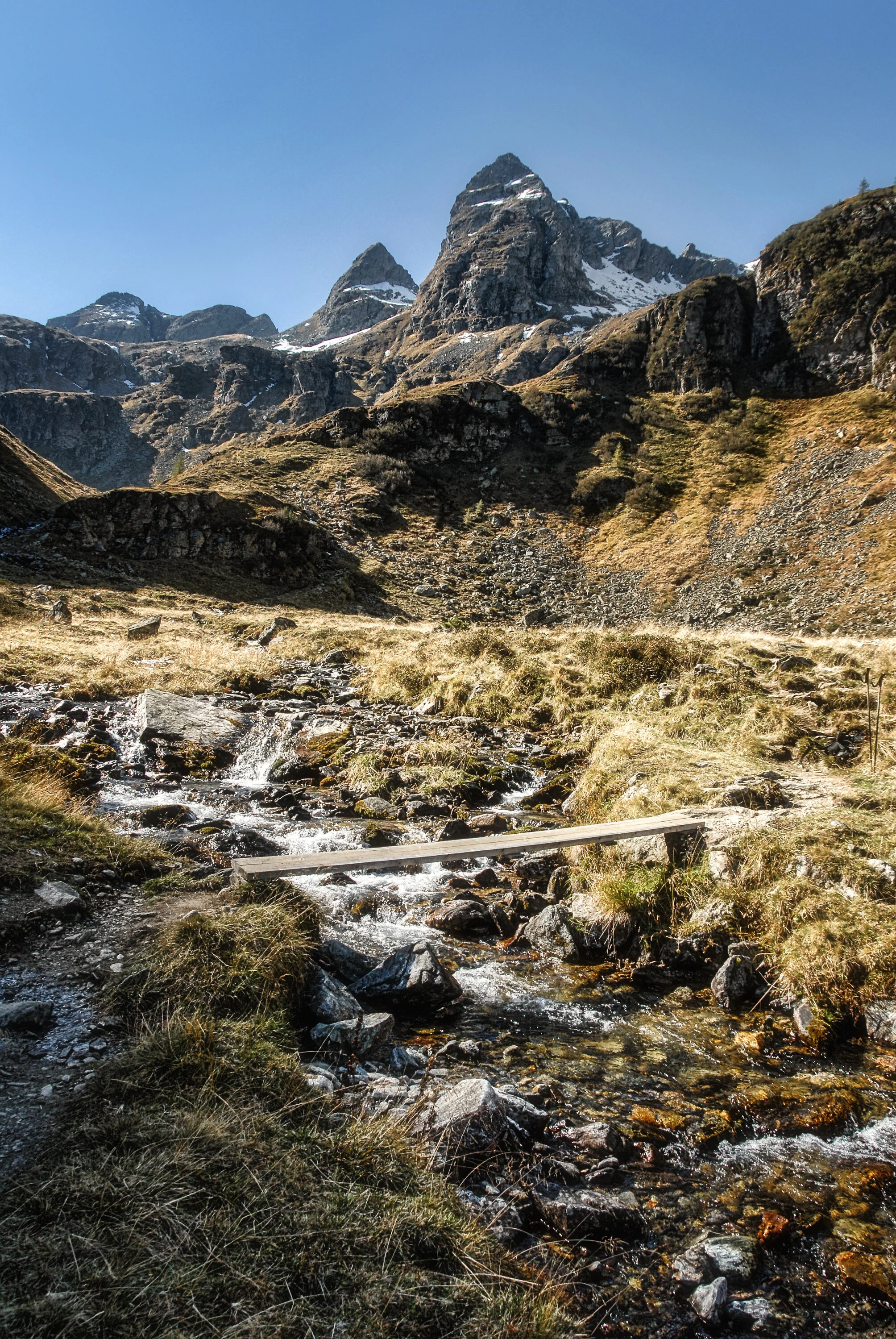 Abstieg, und im Herzen wachsen Glück und Dankbarkeit