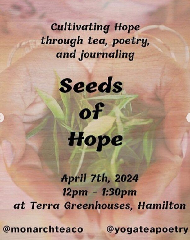 Join @yogateapoetry and I at the stunning @terraathome on Sunday April 7th for an immersive experience featuring tea, poetry and journaling.

🌿 Here's the details:

Indulge in a delightful selection of teas while savoring the calming atmosphere of t