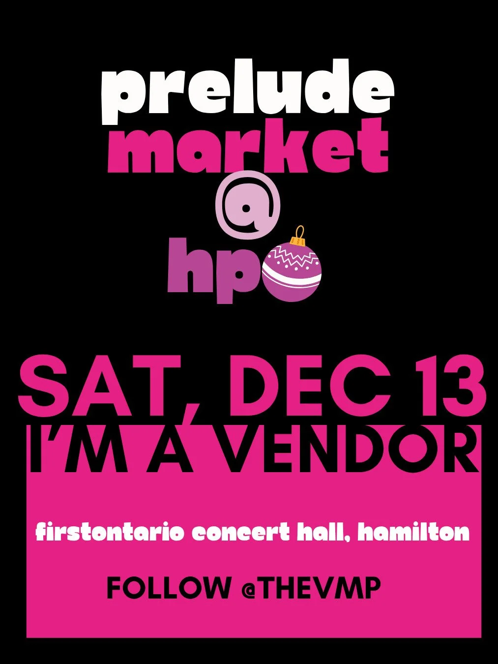 See you this Saturday from 11-5pm for the @thevmp Special Prelude Holiday Market at First Ontario Concert Hall in downtown Hamilton!

Admission is $3 and gets you access to dozens of amazing Hamilton vendors. We'll be sampling hot tea all day long!

