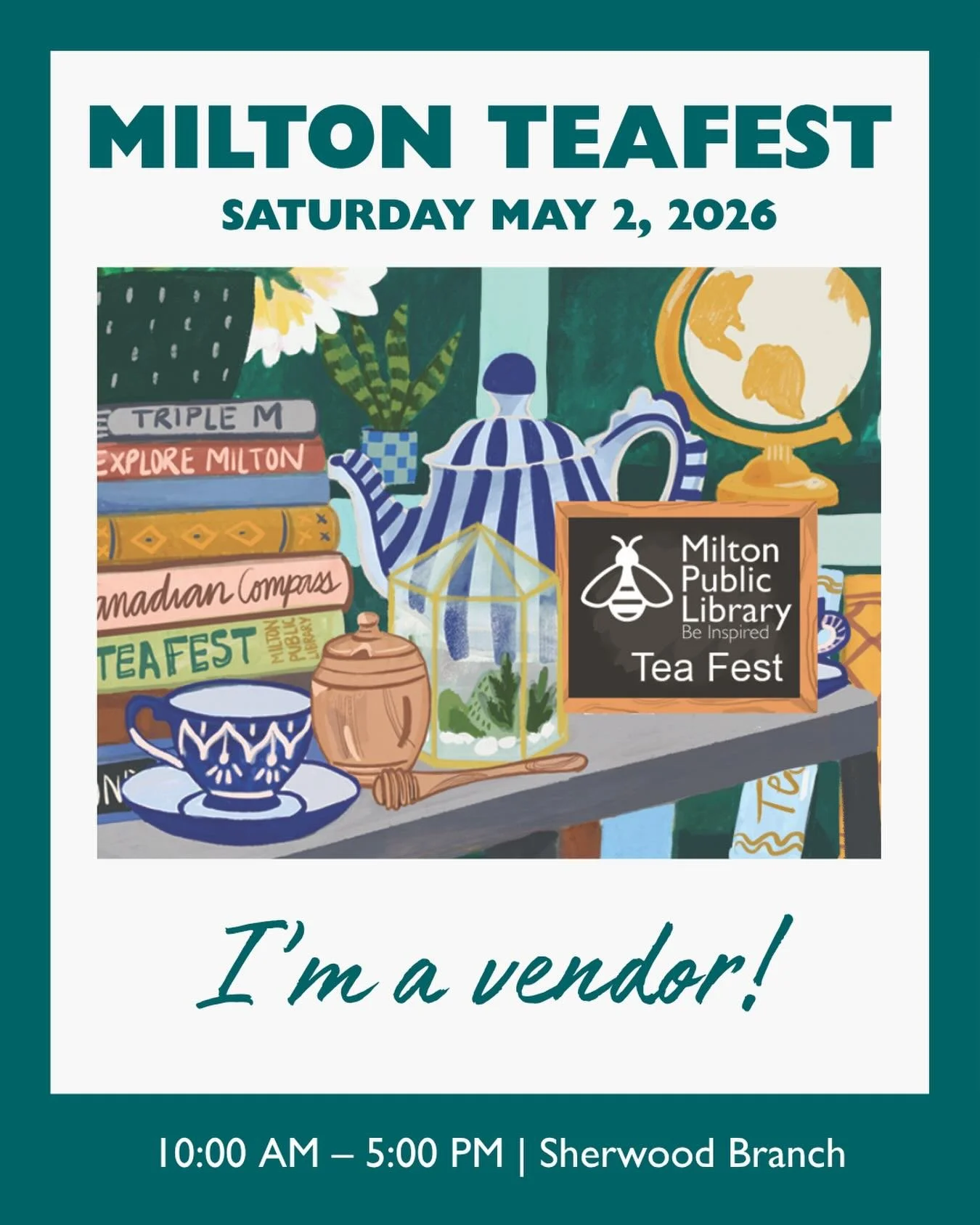 ☀️🎉☕️ TEA FEST!☀️🎉☕️

Join me &amp; a bunch of amazing tea friends at one my my favourite tea gatherings of the year!

I&rsquo;ll be there sampling tea all day with some special limited edition new blends including Mother&rsquo;s Garden Earl Grey &