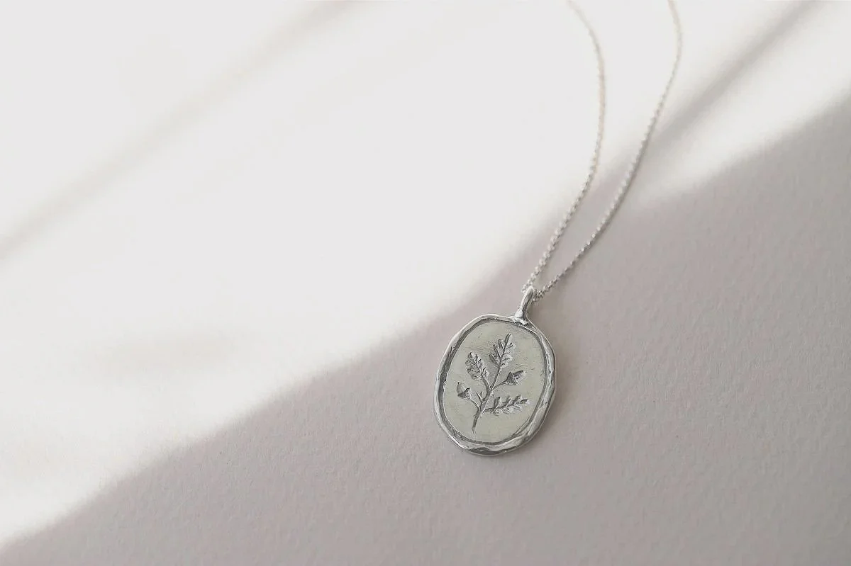 Autumn Equinox ~ Ancient Oak talisman Mabon necklace, Silver