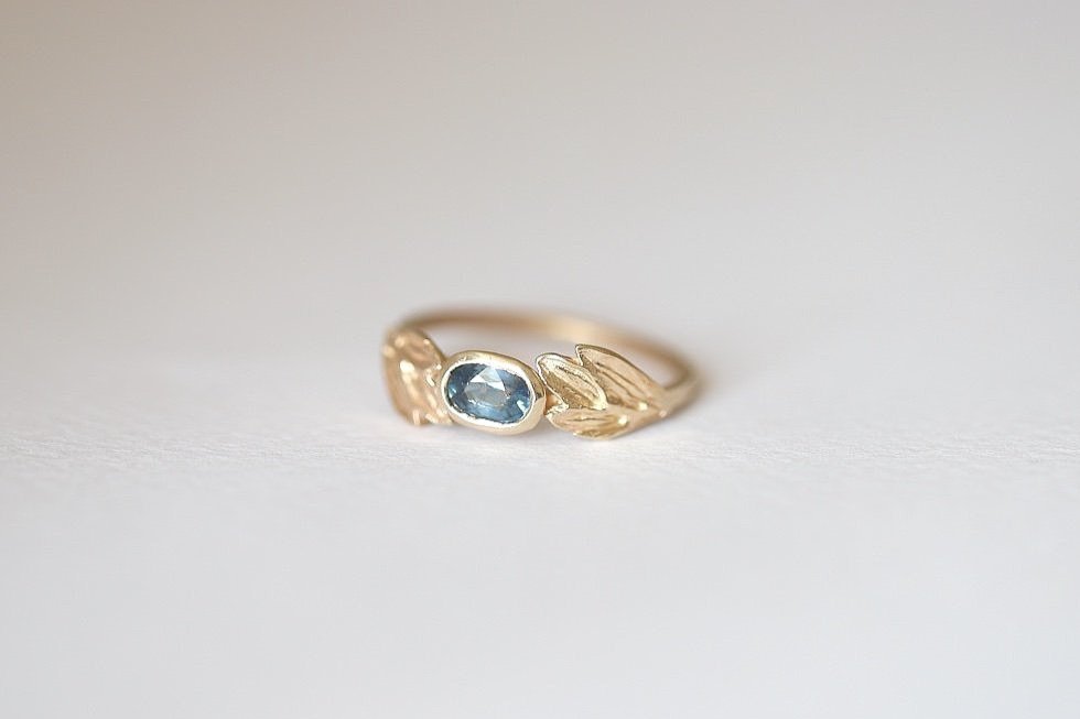 Grecian Garden Ring with Sapphire
