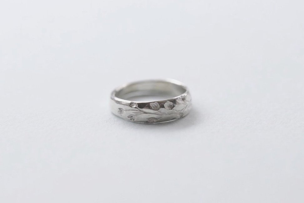 Lily of the Valley Ring, Silver