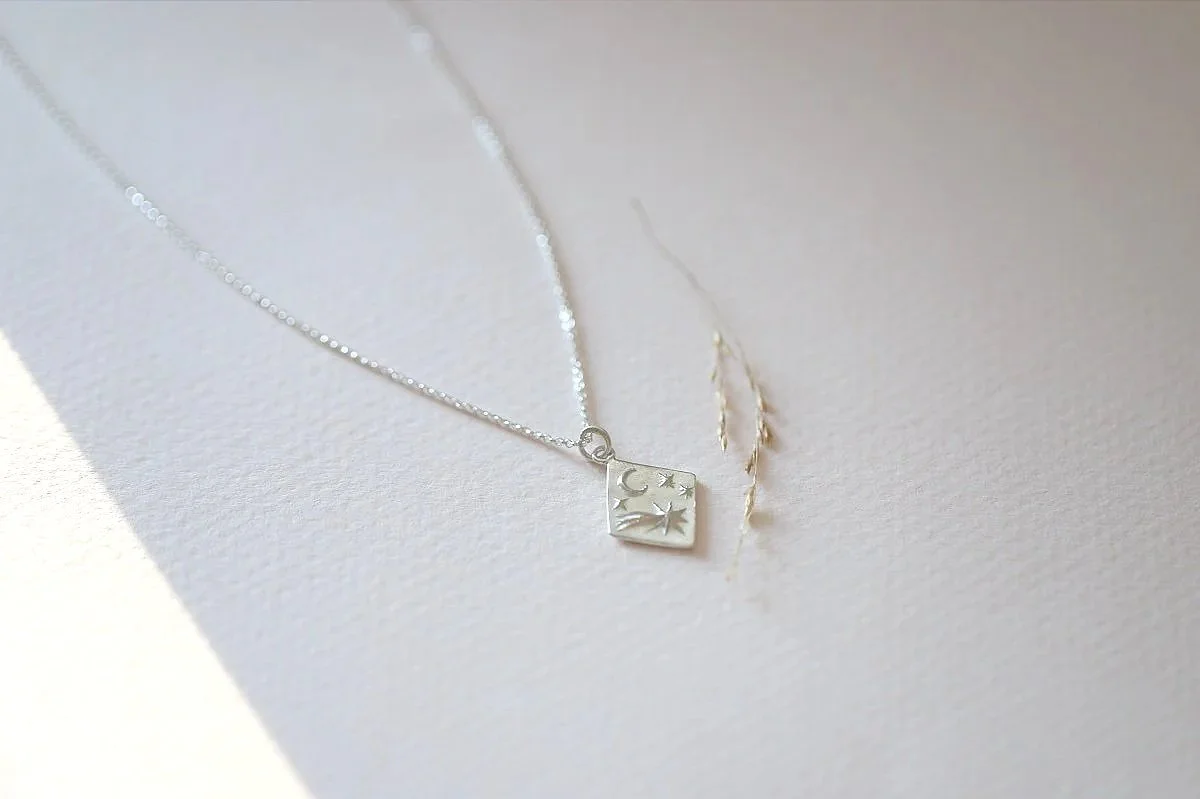 Nocturne ~ Shooting Star pendant, Silver