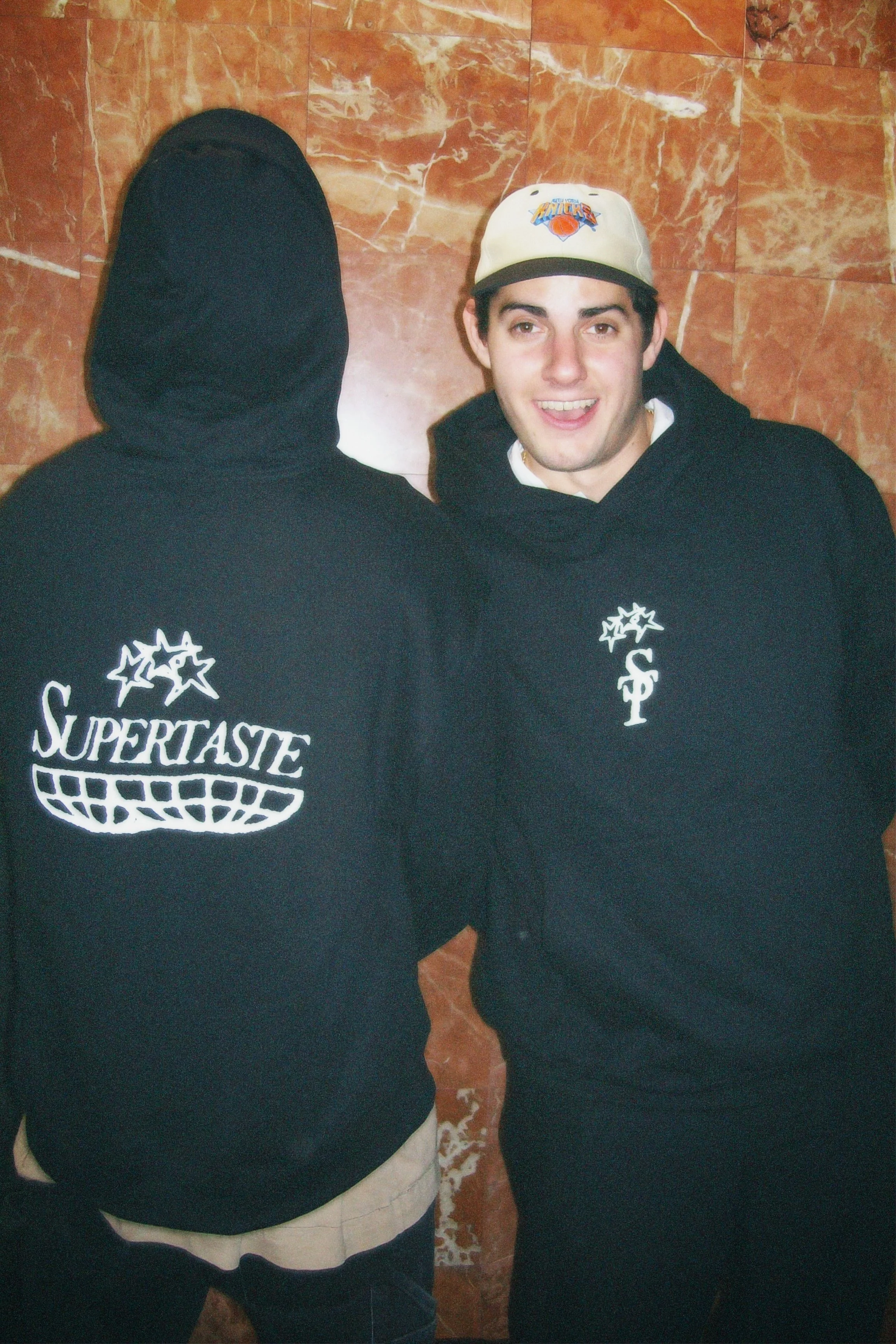 Lucas and TJ Modeling SuperHoodie.JPG