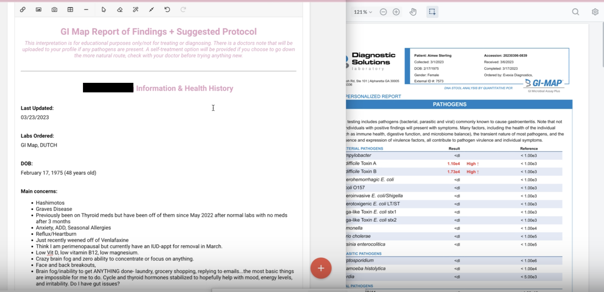 Order GI MAP amp Personalized Wellness - Protocol Screenshot 1 
