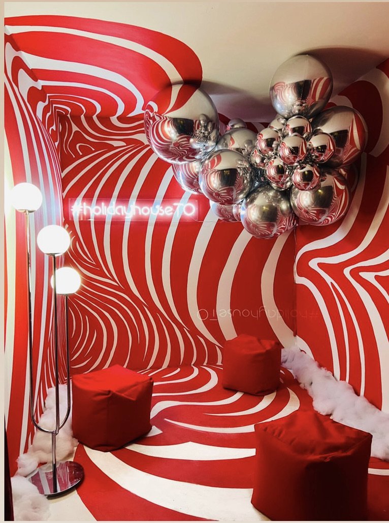 Netflix Holiday House - Candy Cane Room